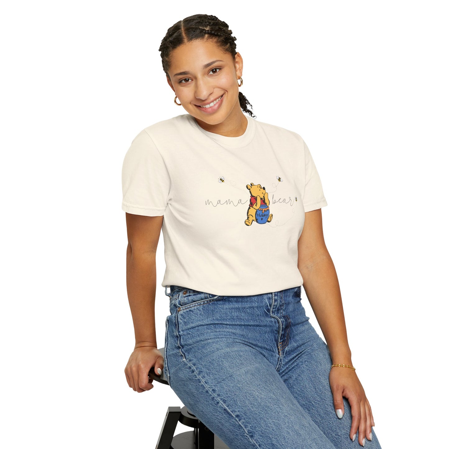 Mama Bear (Pooh Bear & Hunny) - Comfort Colors Shirt