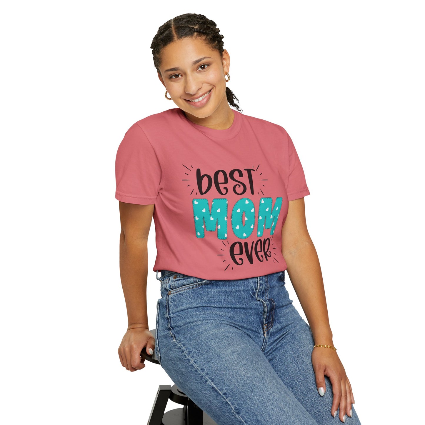 Best Mom Ever (Blue) - Comfort Colors Shirt