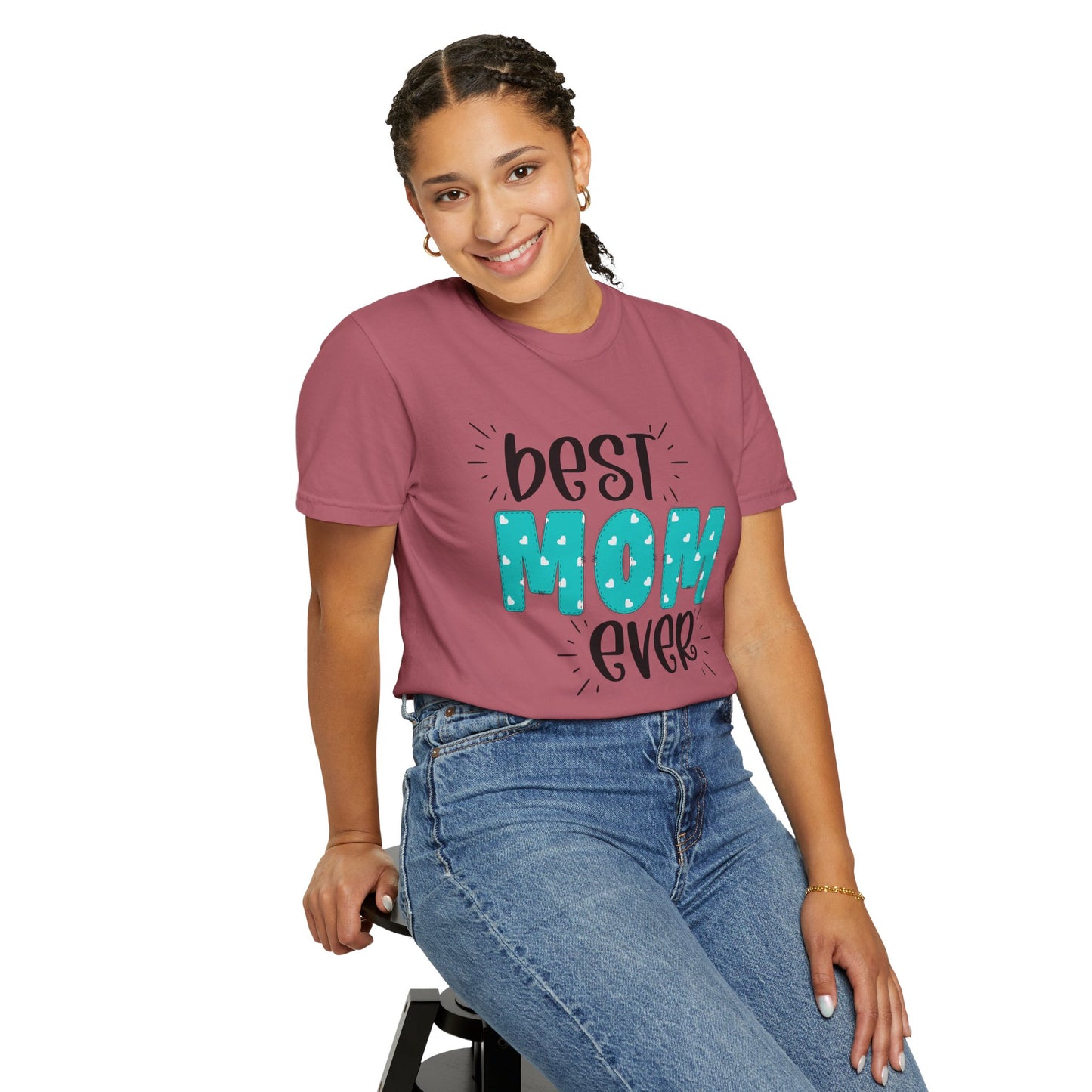 Best Mom Ever (Blue) - Comfort Colors Shirt