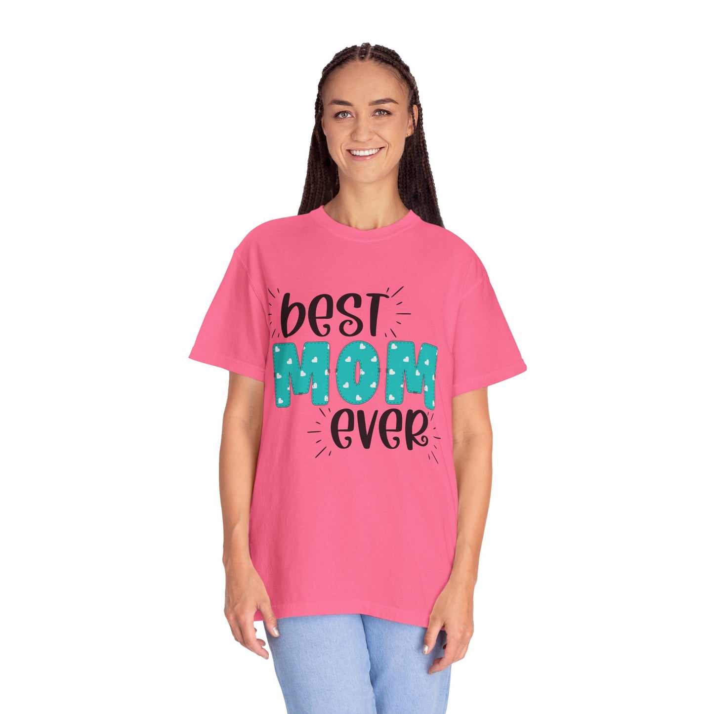Best Mom Ever (Blue) - Comfort Colors Shirt