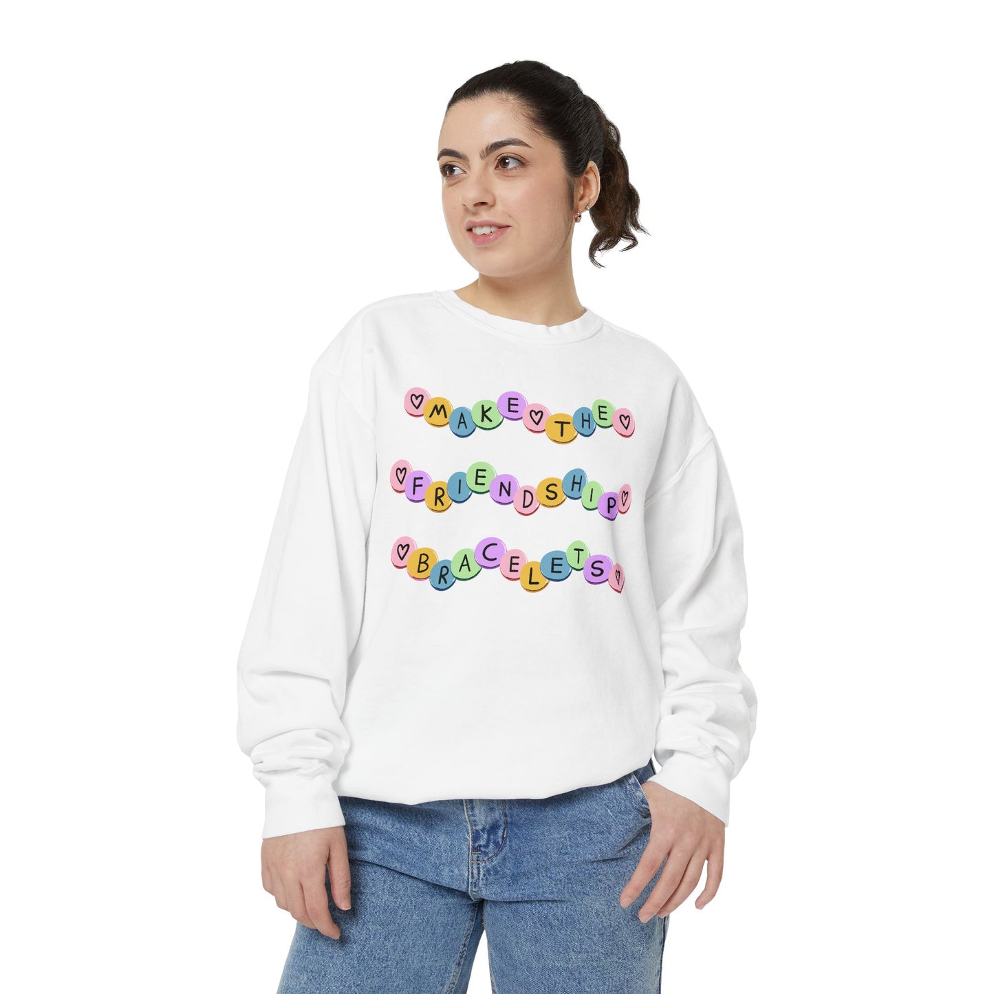 Make The Friendship Bracelets - Comfort Colors Sweatshirt
