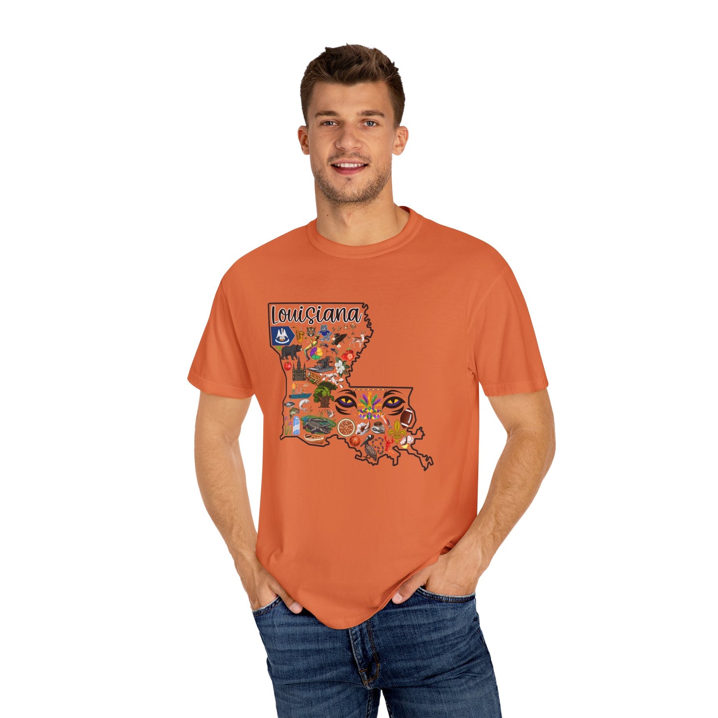 Beautiful State of Louisiana - Comfort Colors Shirt