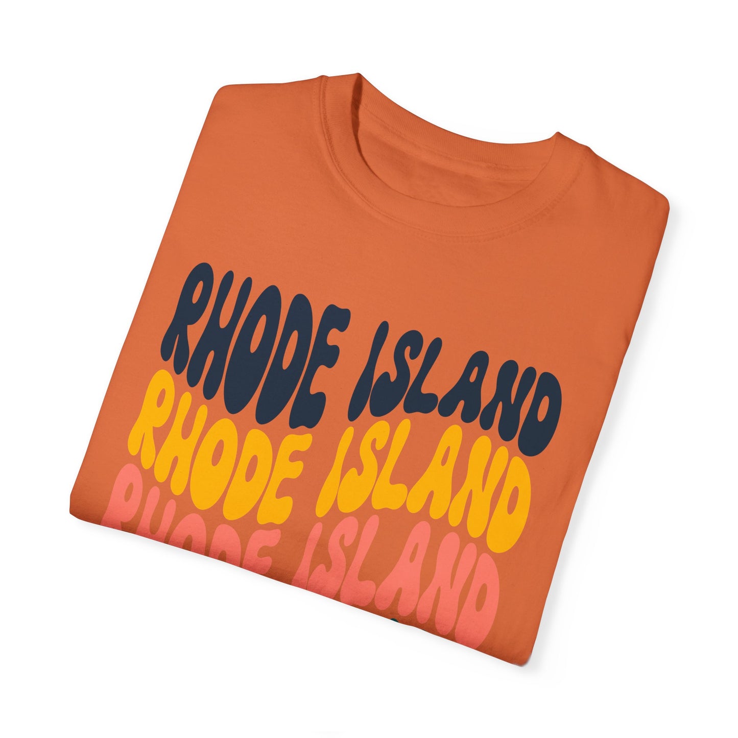 Retro Rhode Island - Comfort Colors Shirt