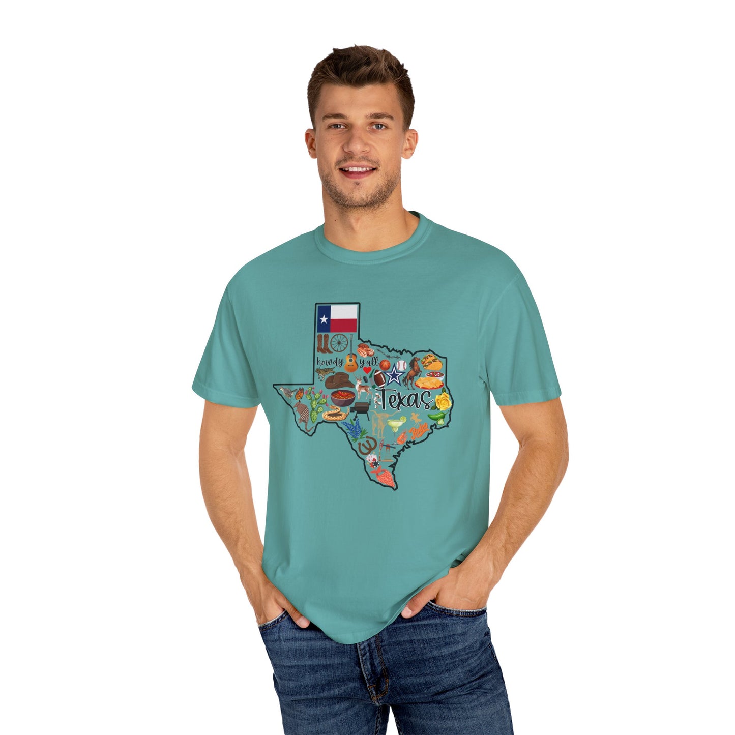 Beautiful State of Texas - Comfort Colors Shirt