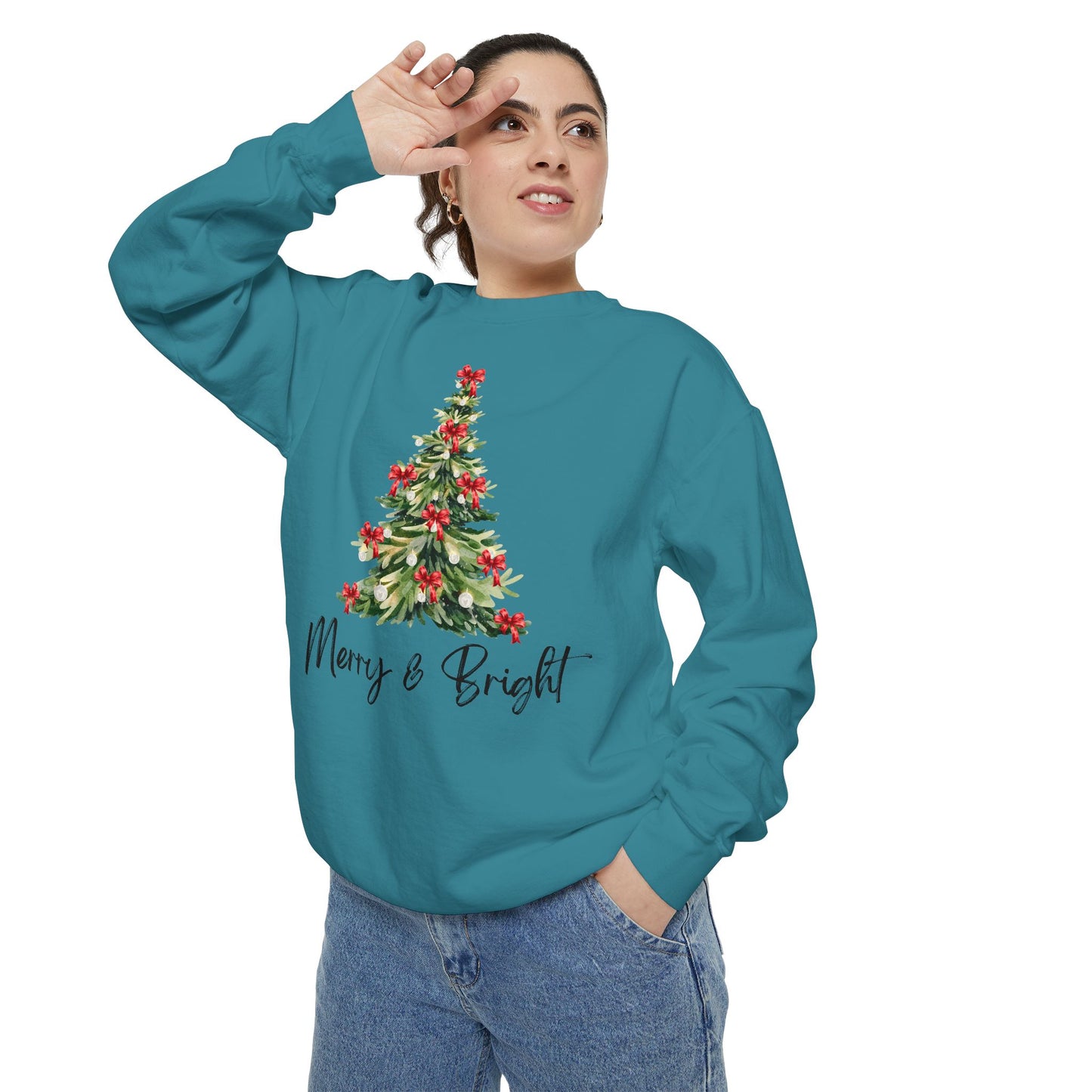 Merry & Bright - Comfort Colors Sweatshirt