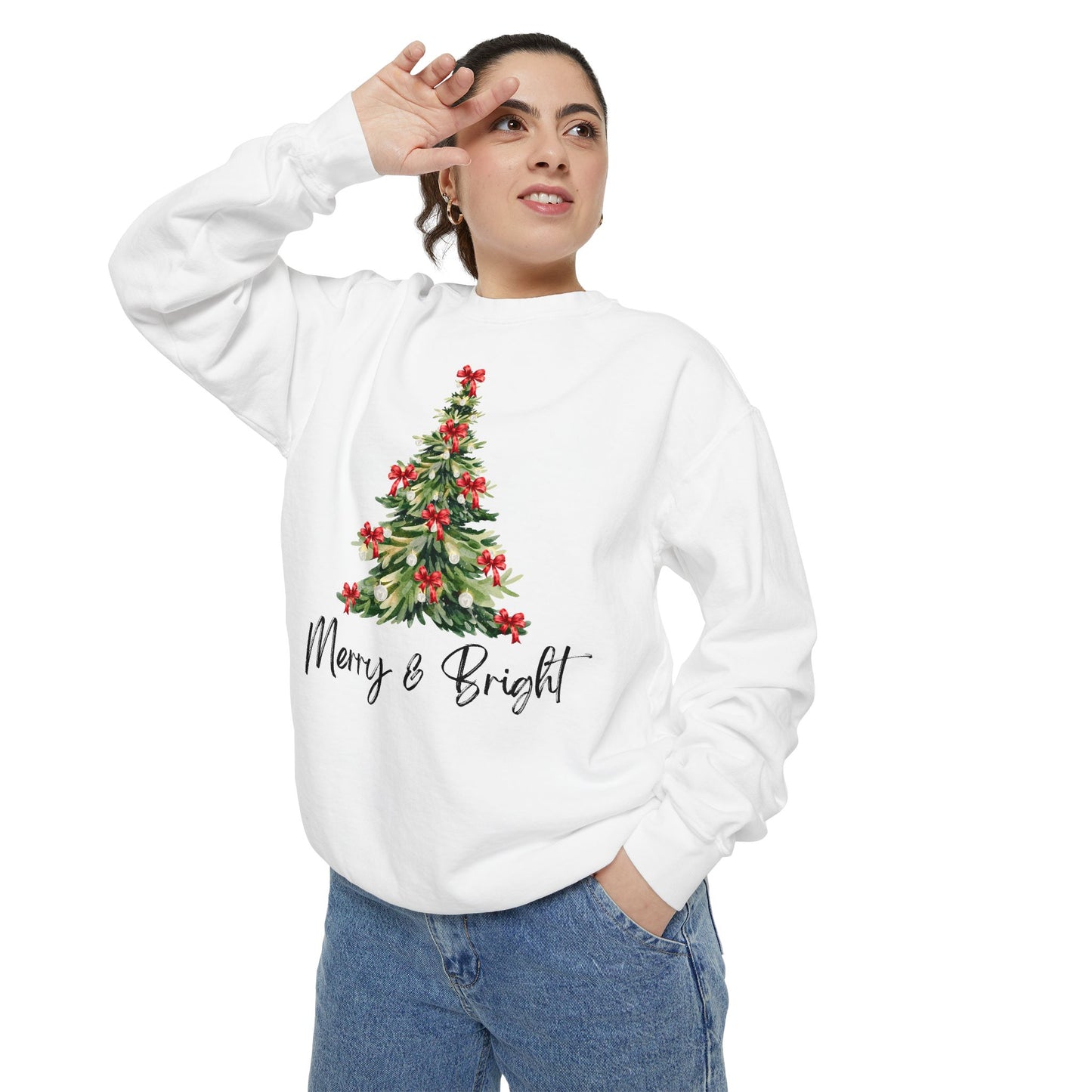 Merry & Bright - Comfort Colors Sweatshirt