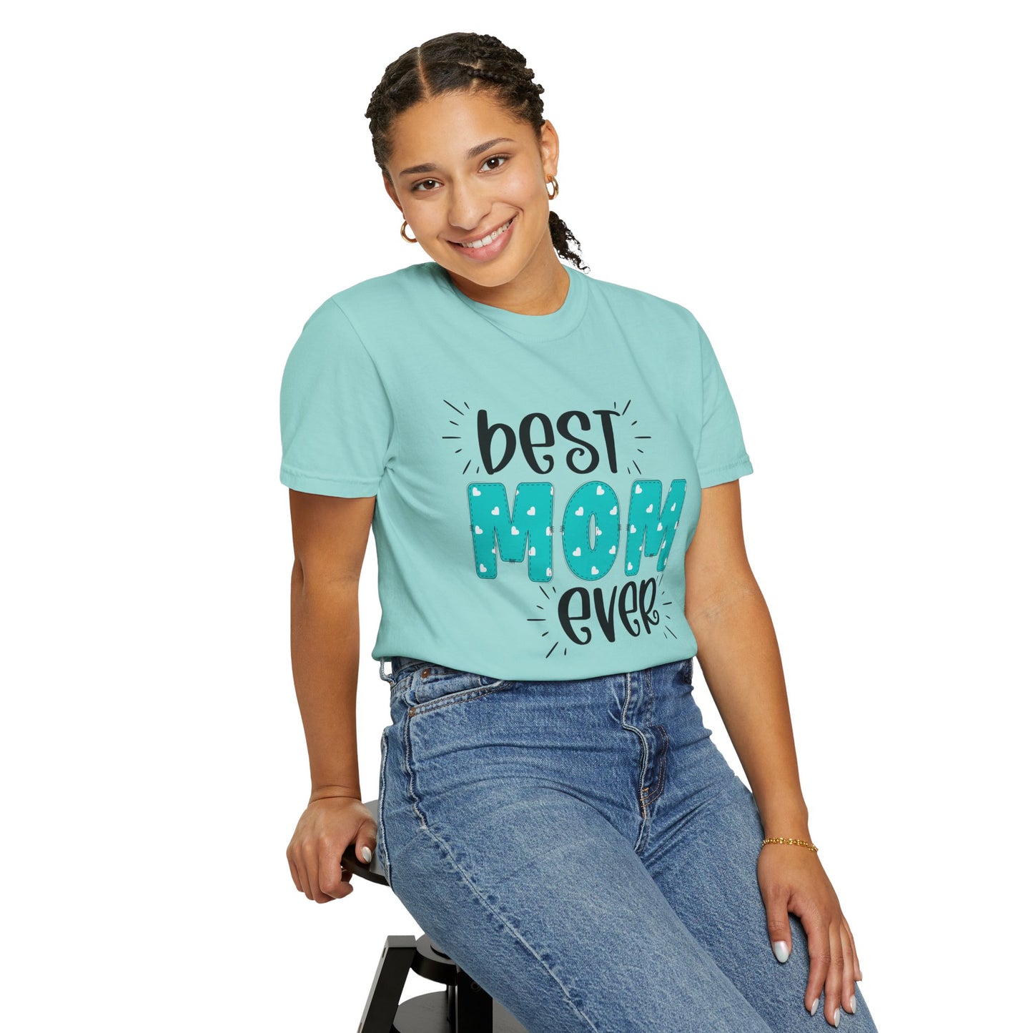 Best Mom Ever (Blue) - Comfort Colors Shirt