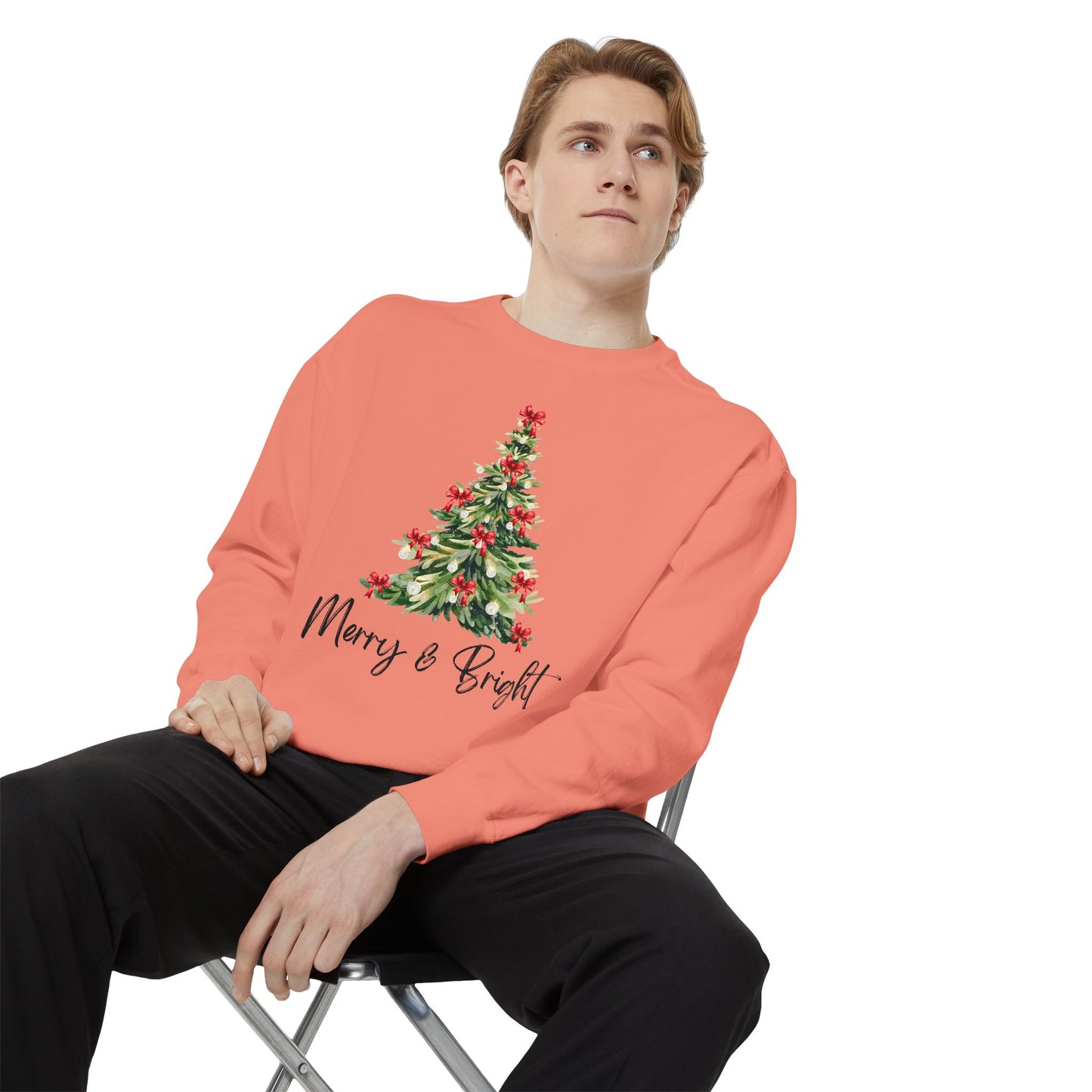 Merry & Bright - Comfort Colors Sweatshirt