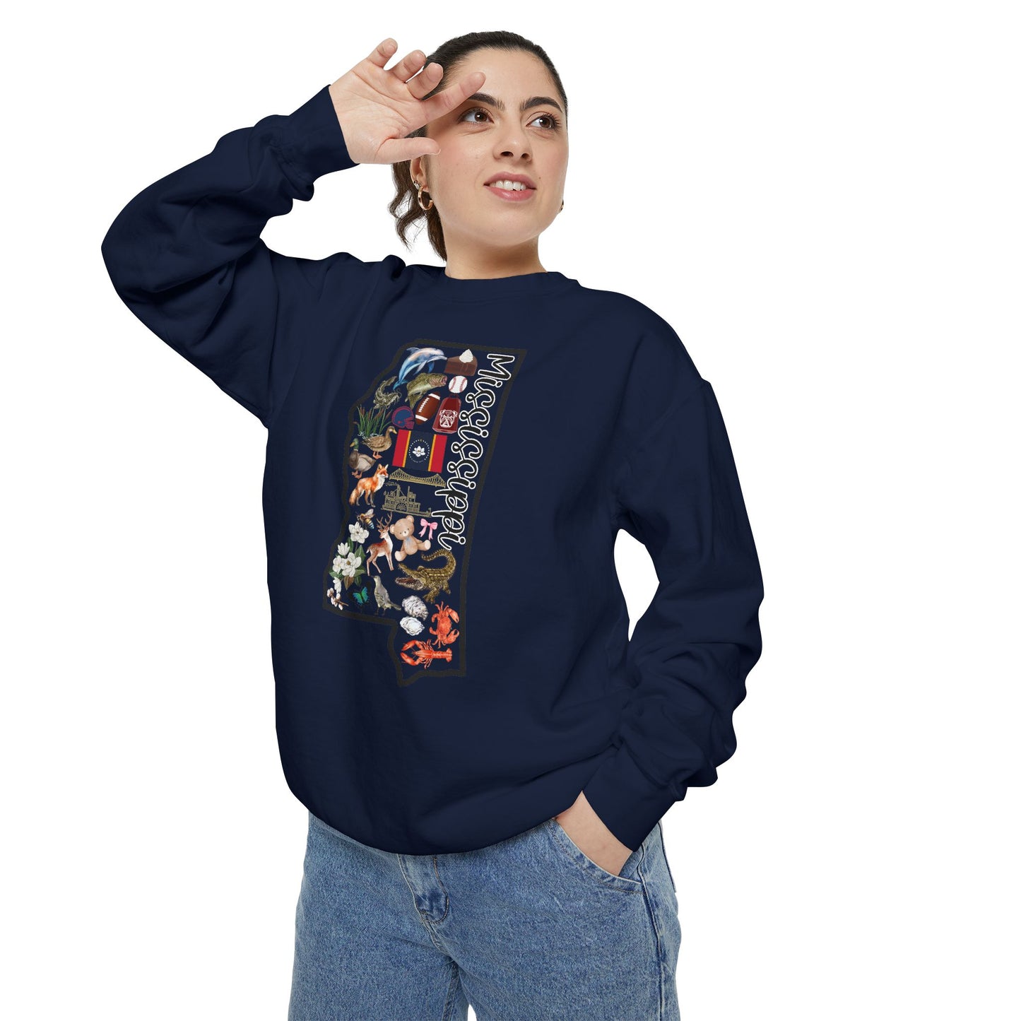 Beautiful State of Mississippi - Comfort Colors Sweatshirt