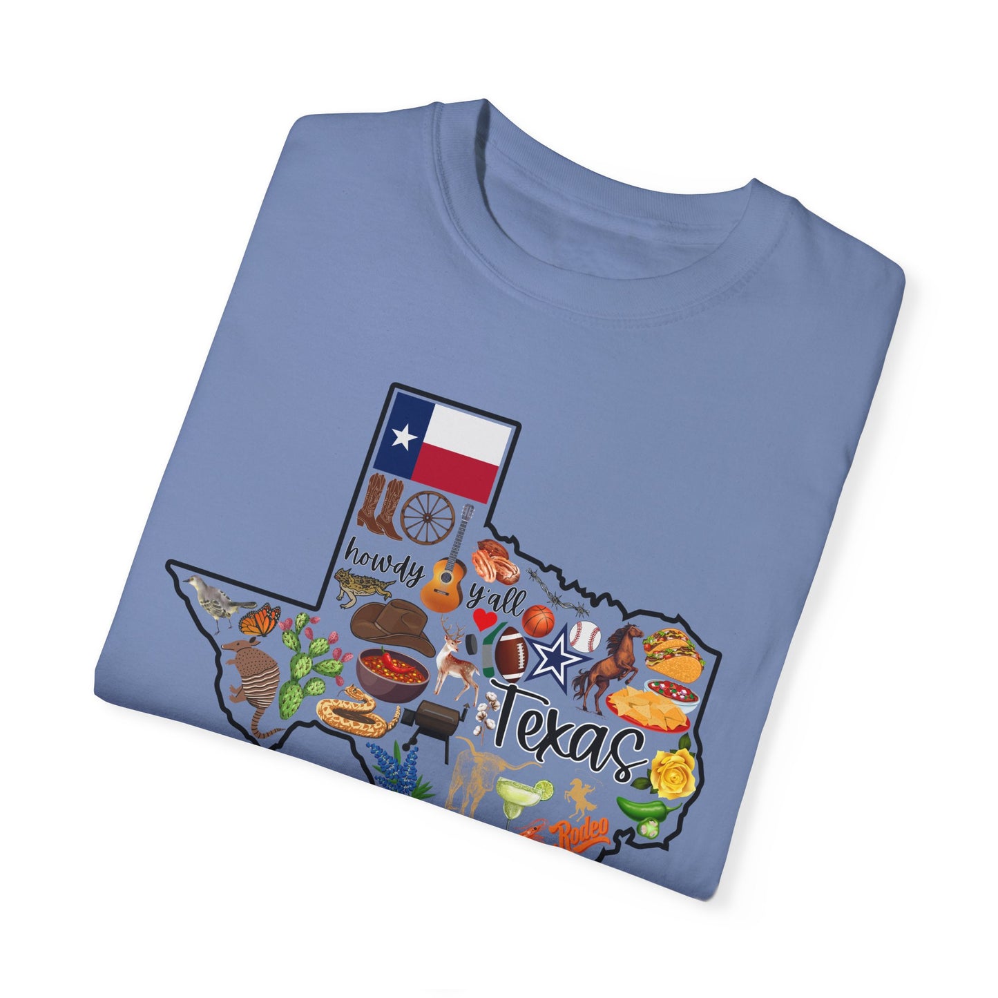 Beautiful State of Texas - Comfort Colors Shirt