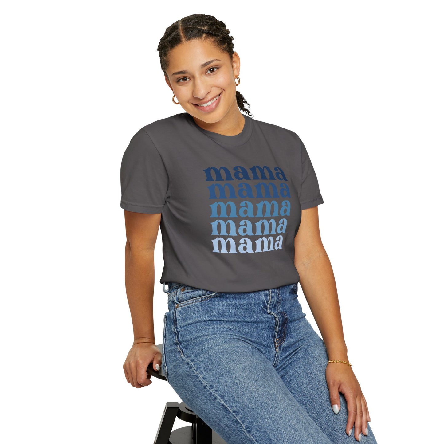 Mama (Blue) - Comfort Colors Shirt