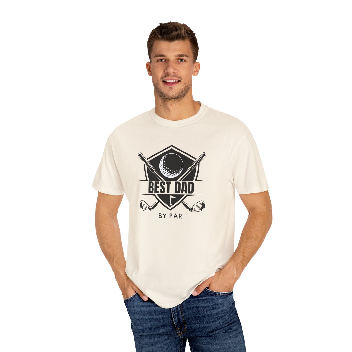 Best Dad By Par - Comfort Colors Shirt