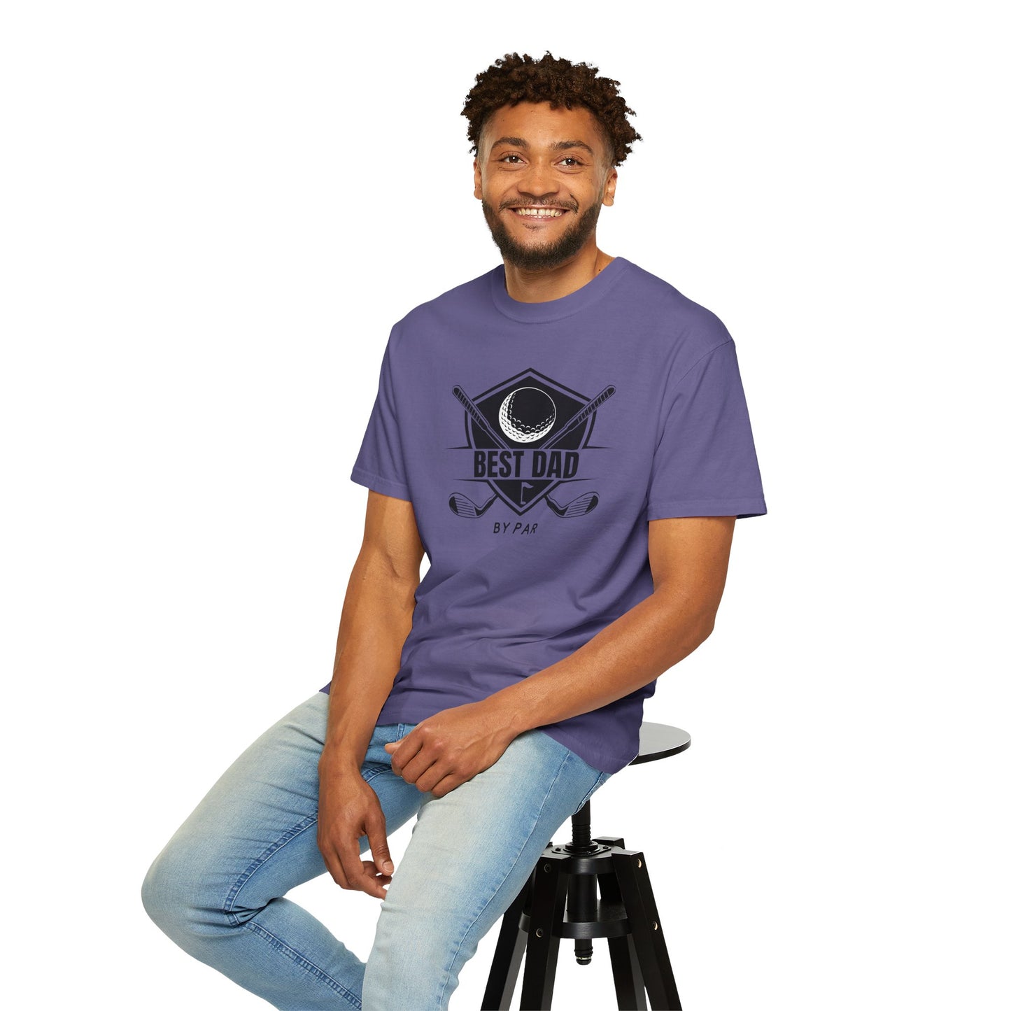 Best Dad By Par - Comfort Colors Shirt