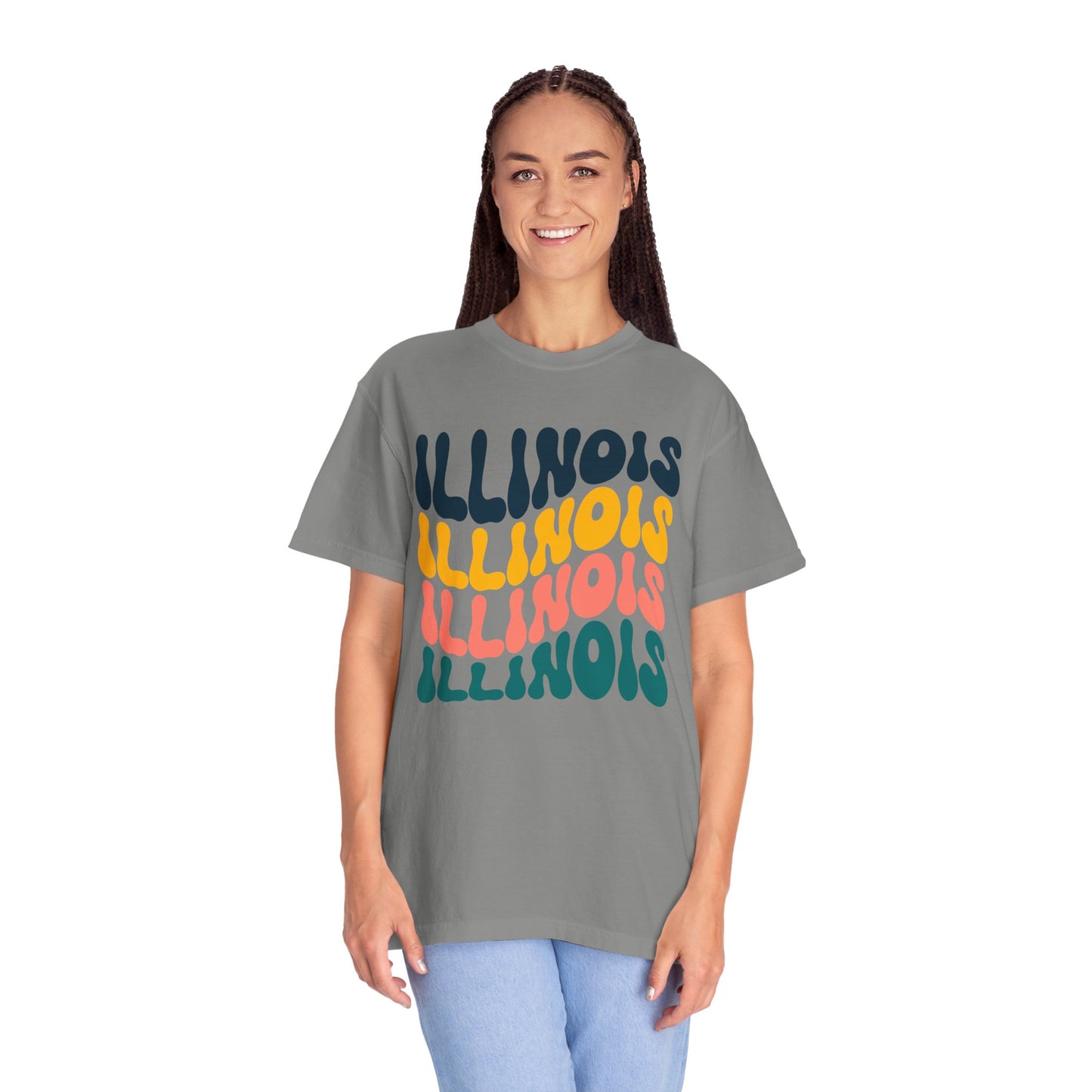 Retro Illinois - Comfort Colors Shirt