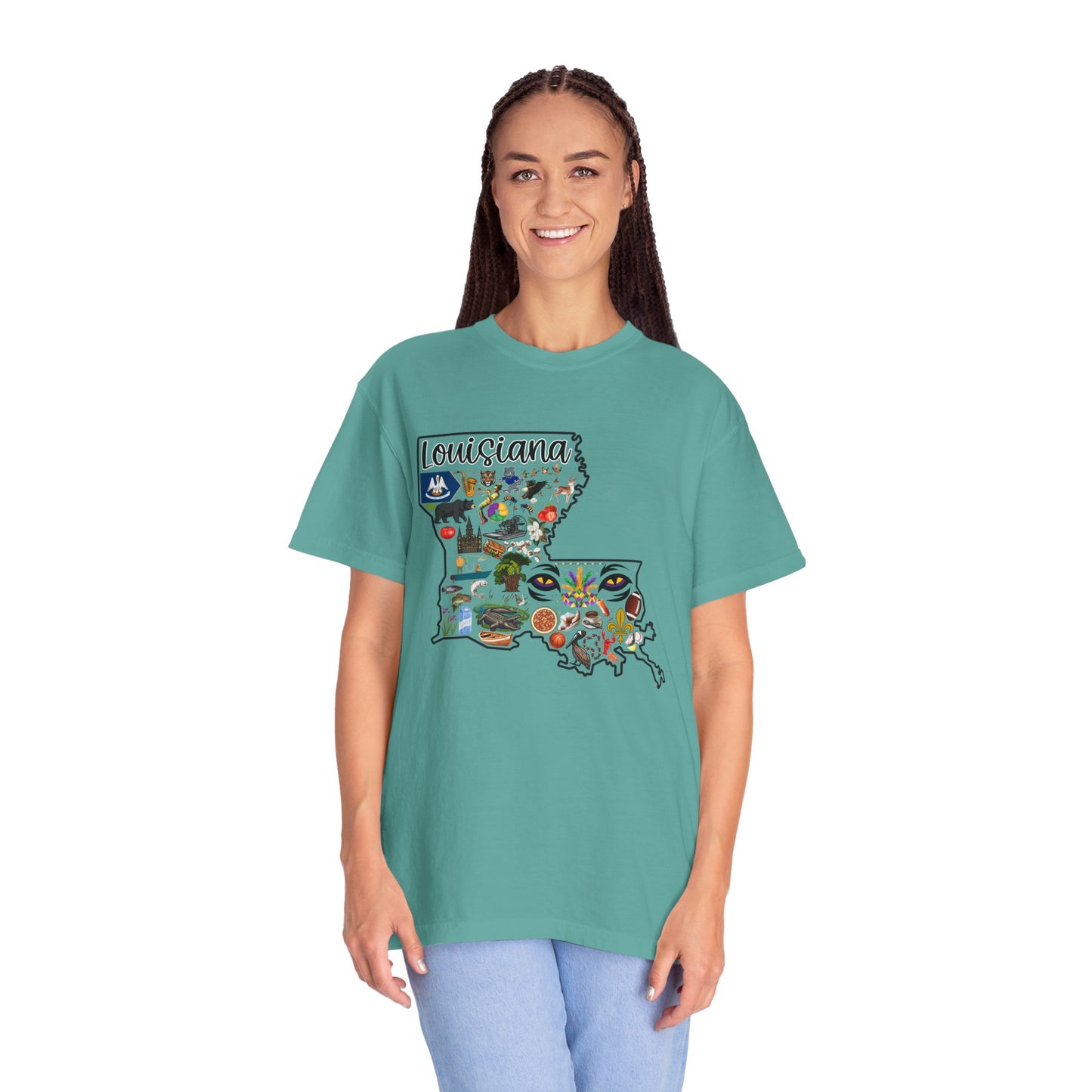 Beautiful State of Louisiana - Comfort Colors Shirt