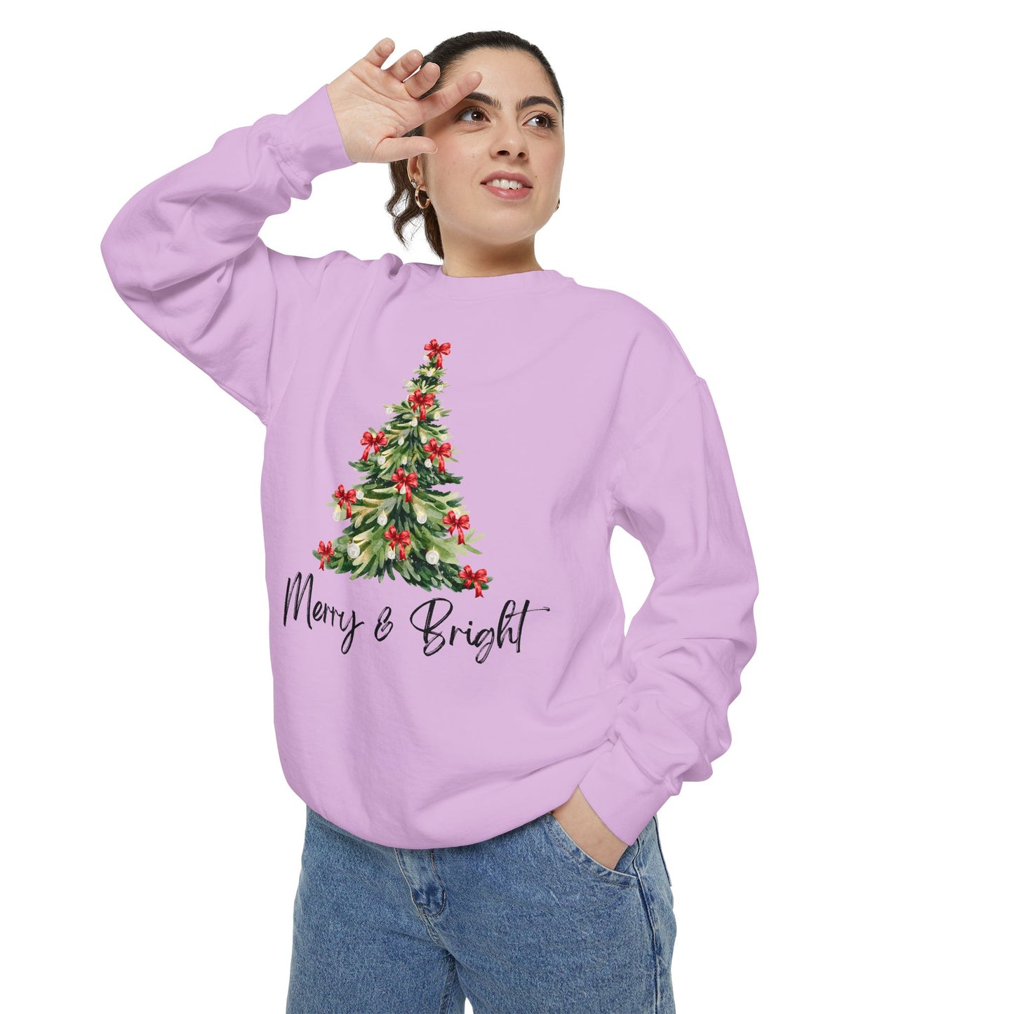 Merry & Bright - Comfort Colors Sweatshirt