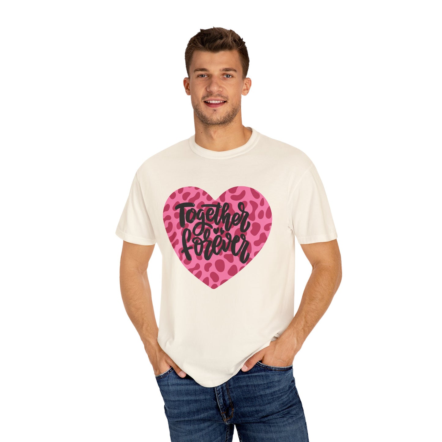 Together Forever Cheetah Heart - Comfort Colors Shirt