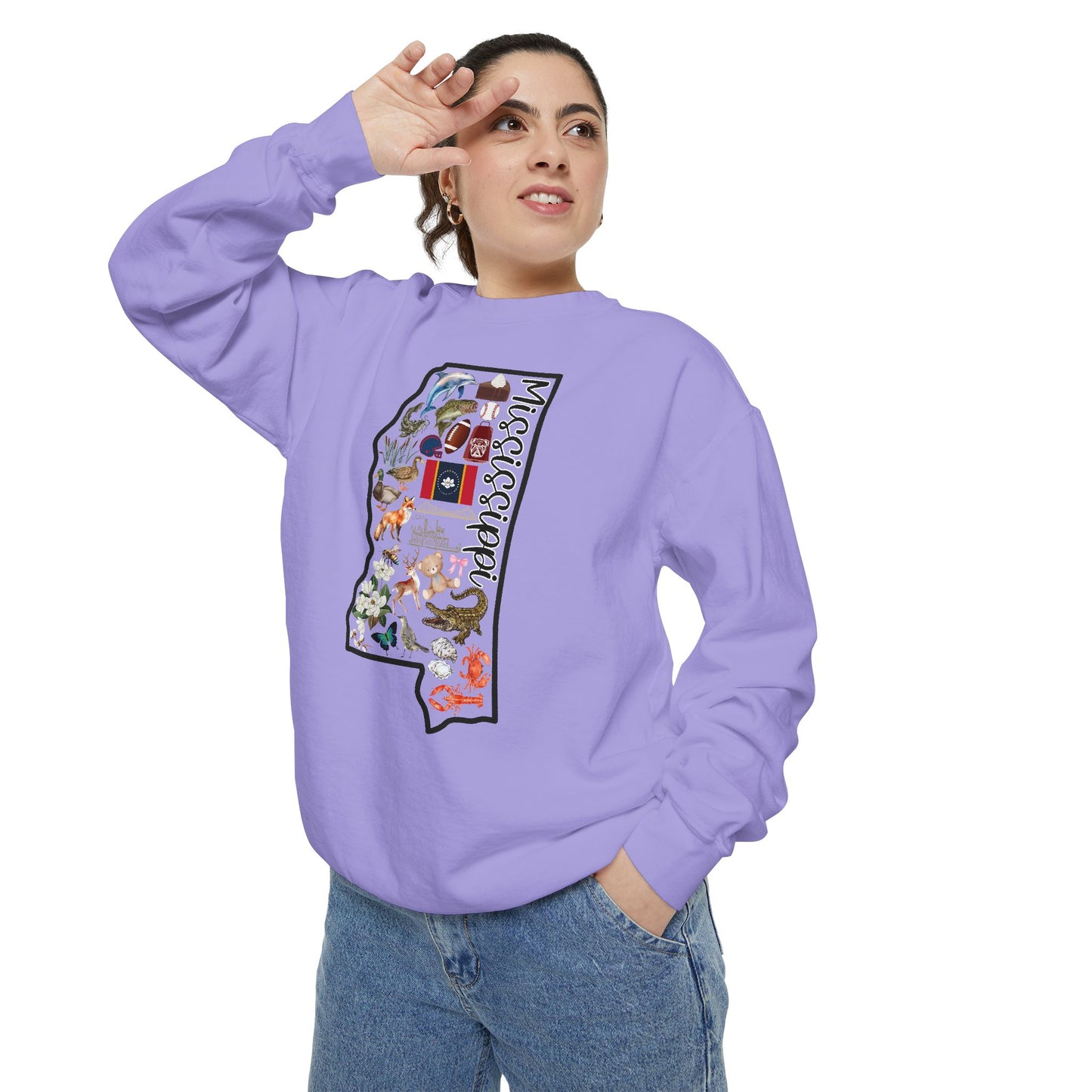 Beautiful State of Mississippi - Comfort Colors Sweatshirt
