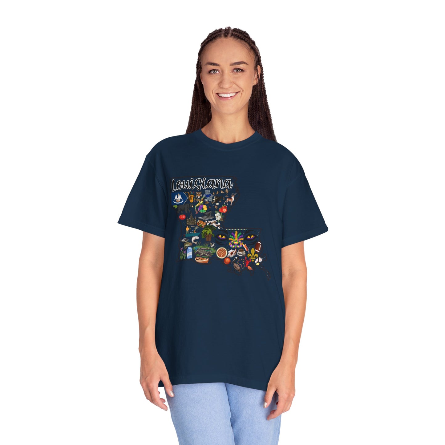 Beautiful State of Louisiana - Comfort Colors Shirt
