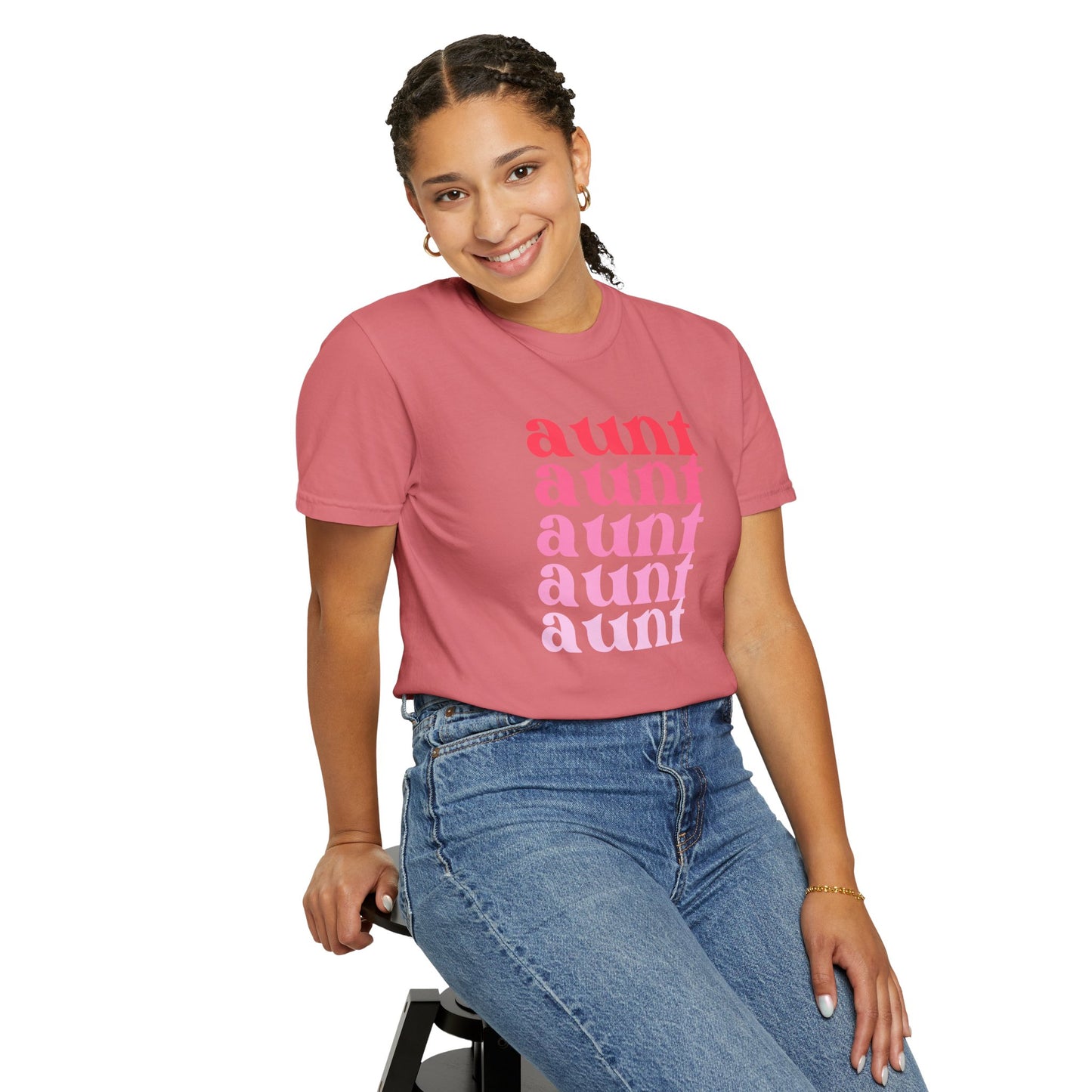 Aunt (Pink) - Comfort Colors Shirt