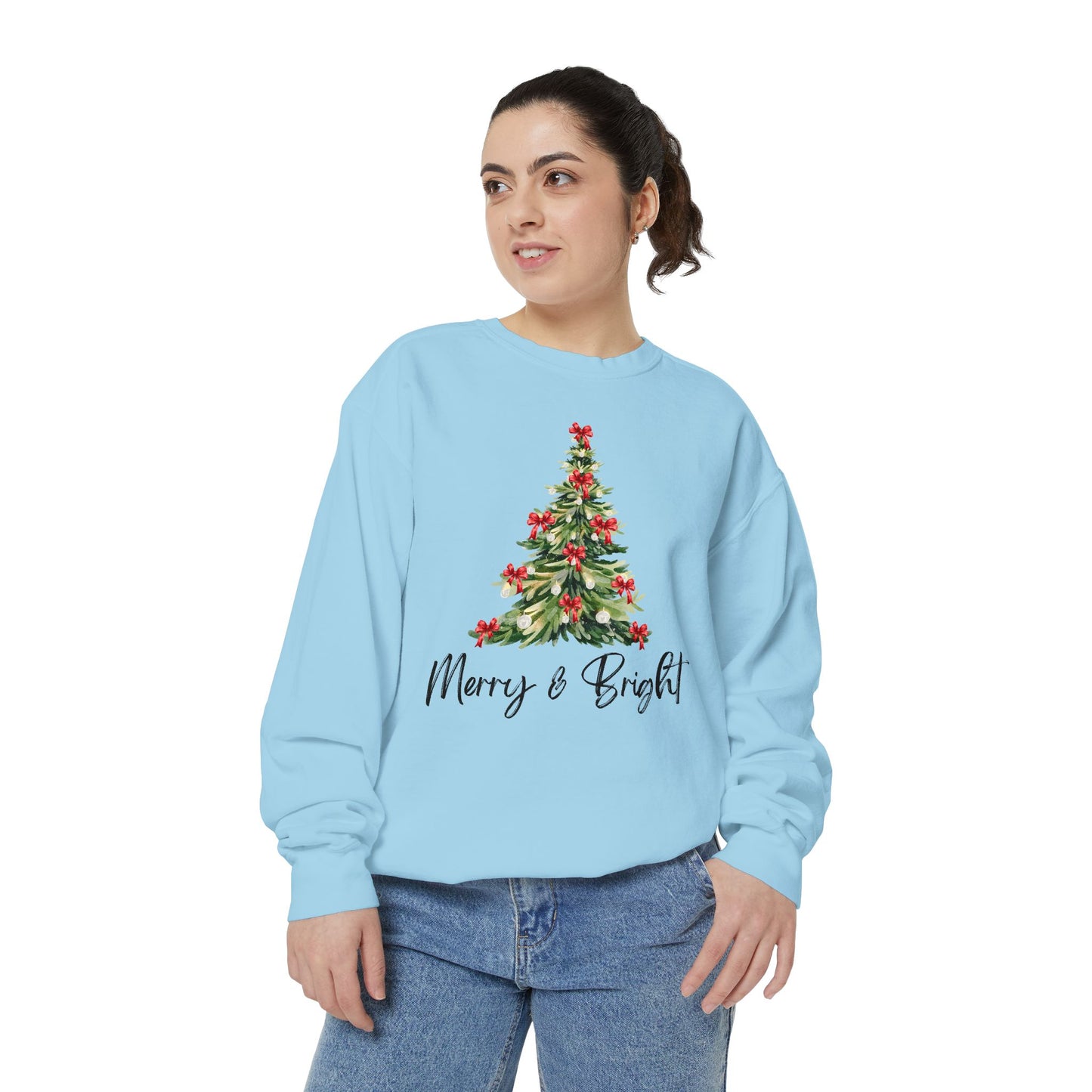 Merry & Bright - Comfort Colors Sweatshirt