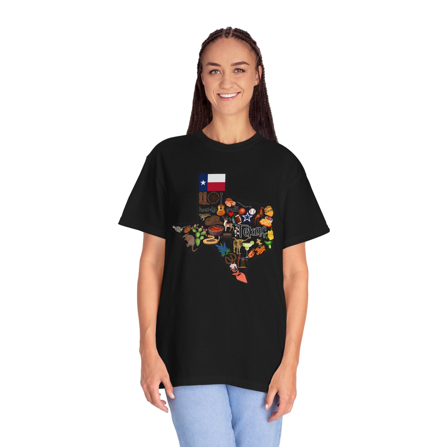 Beautiful State of Texas - Comfort Colors Shirt