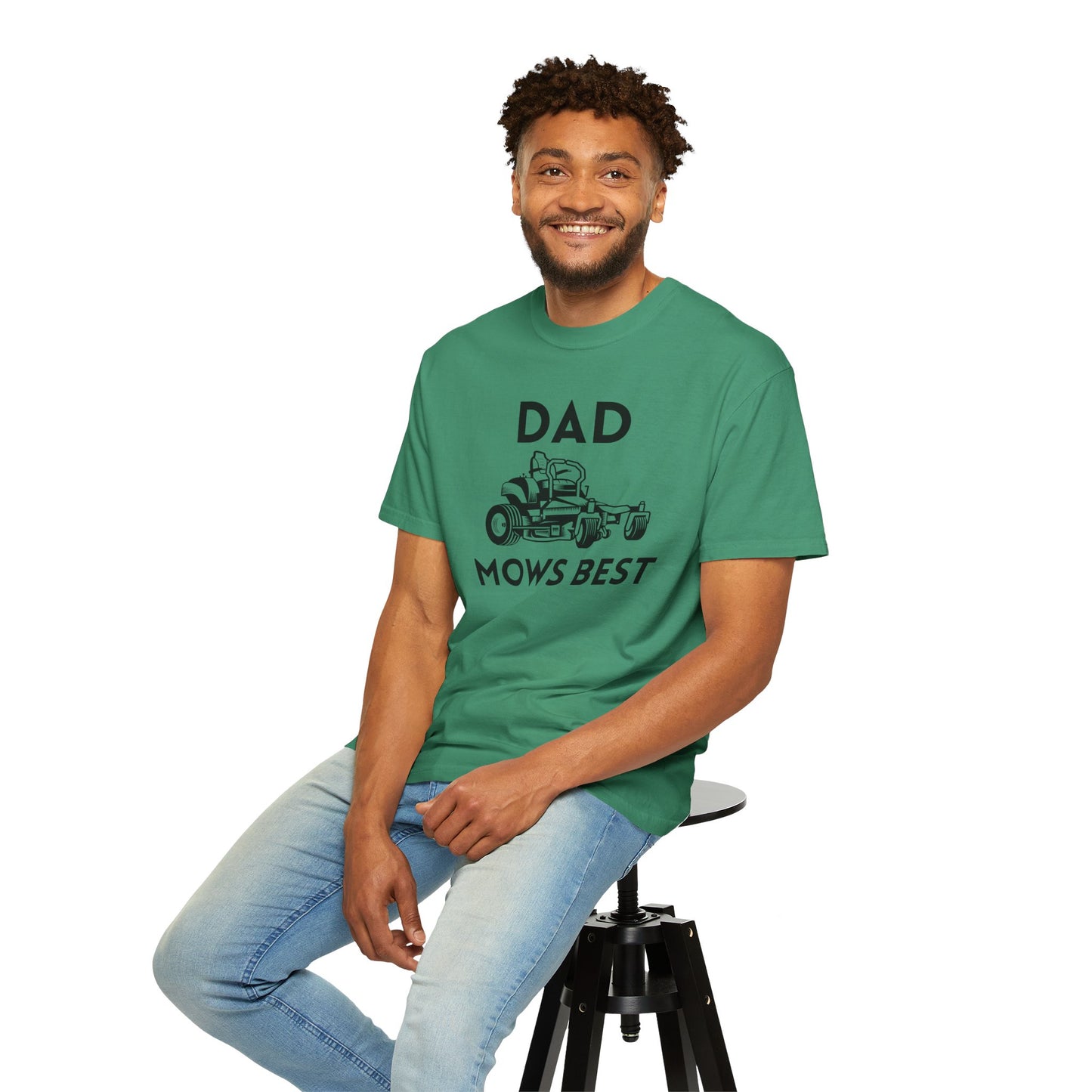 Dad Mows Best - Comfort Colors Shirt