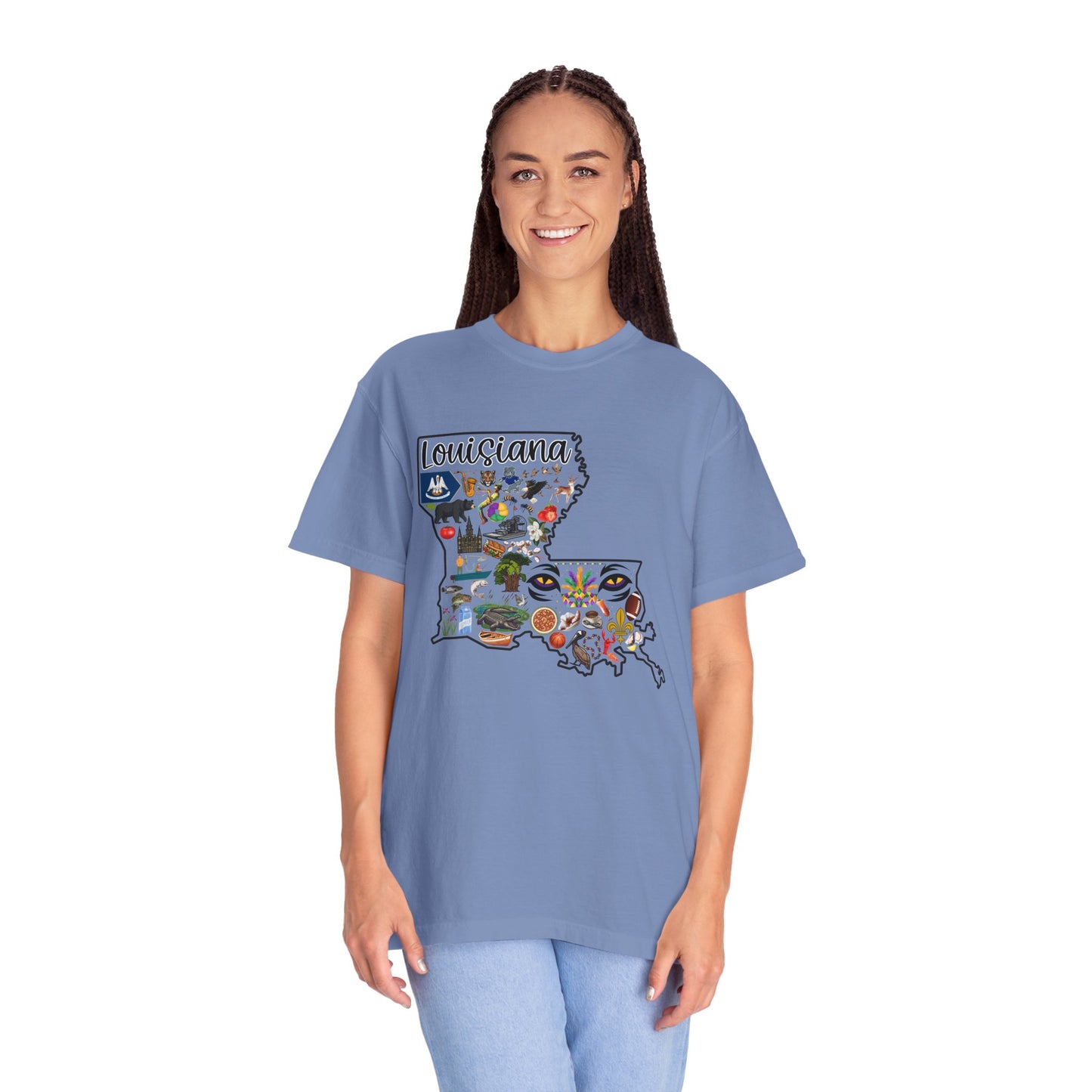 Beautiful State of Louisiana - Comfort Colors Shirt