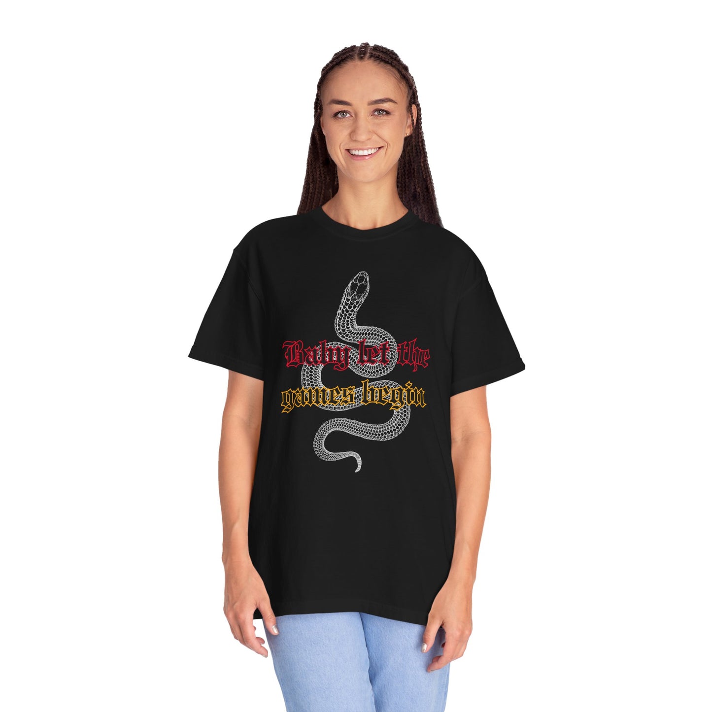 Baby Let The Games Begin - Comfort Colors Shirt