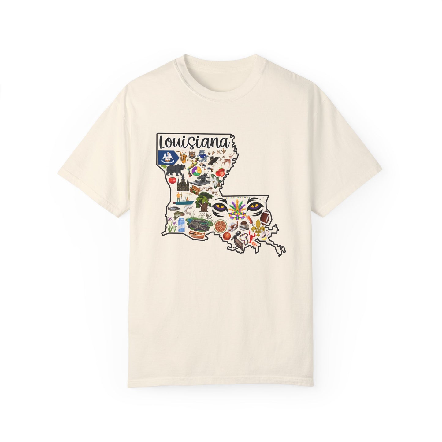 Beautiful State of Louisiana - Comfort Colors Shirt