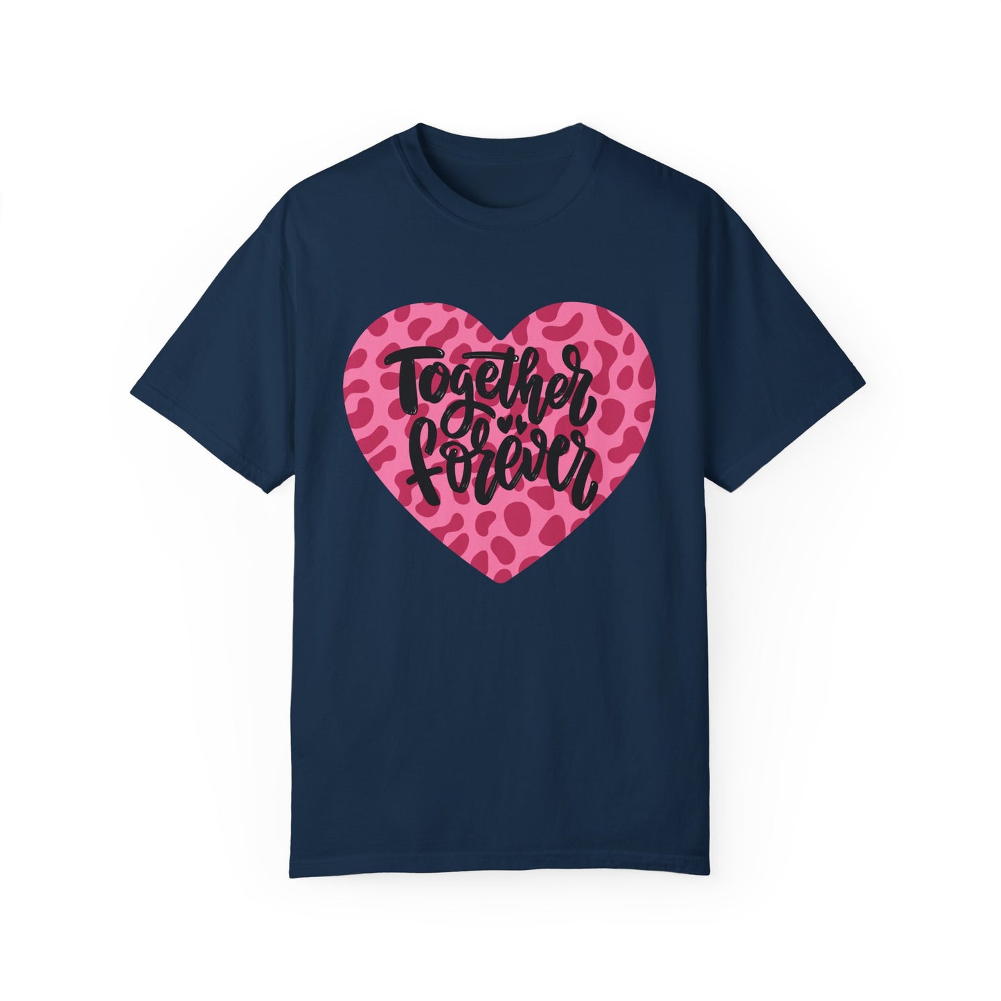 Together Forever Cheetah Heart - Comfort Colors Shirt