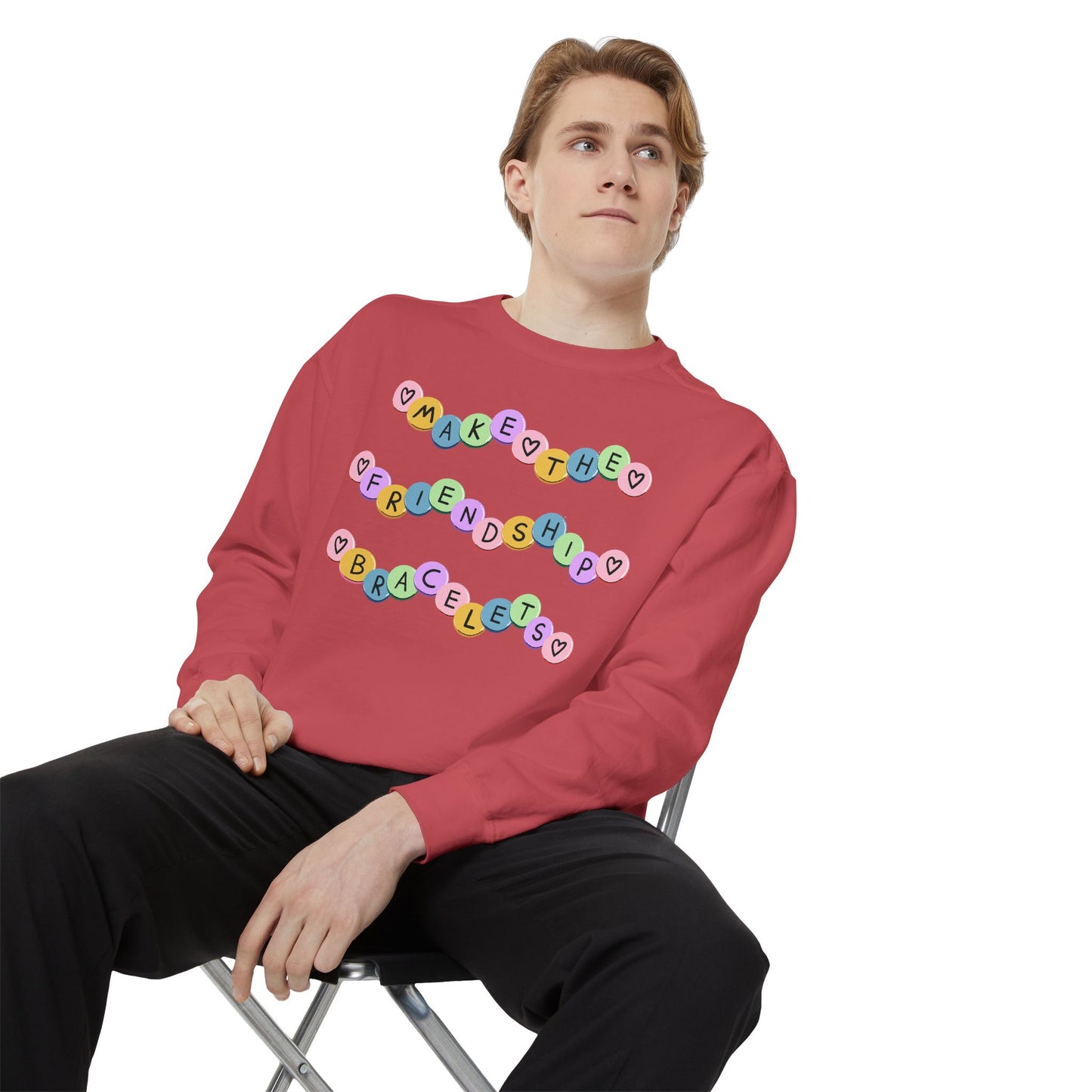 Make The Friendship Bracelets - Comfort Colors Sweatshirt