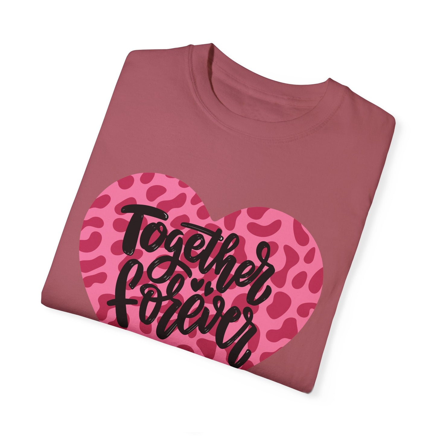 Together Forever Cheetah Heart - Comfort Colors Shirt