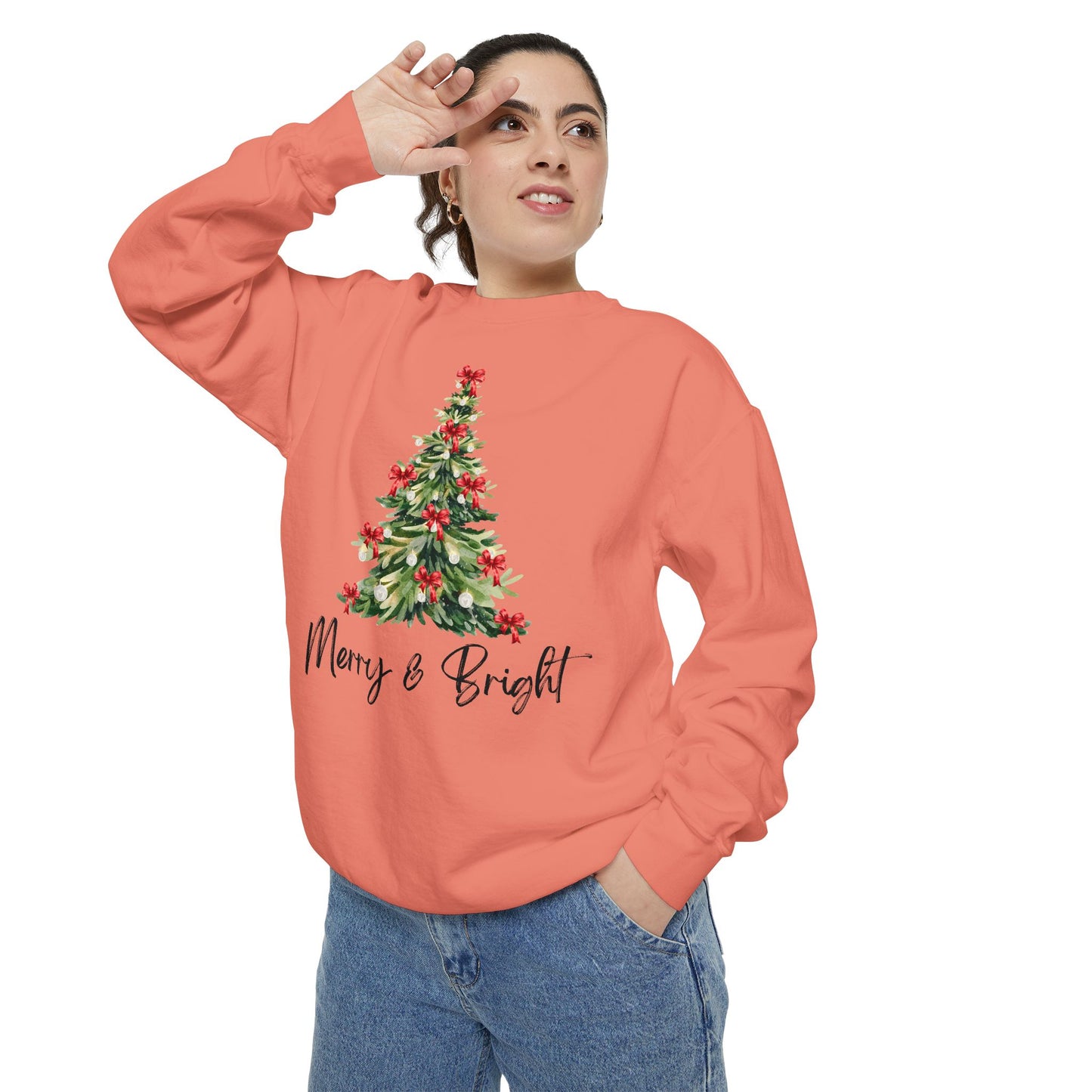 Merry & Bright - Comfort Colors Sweatshirt