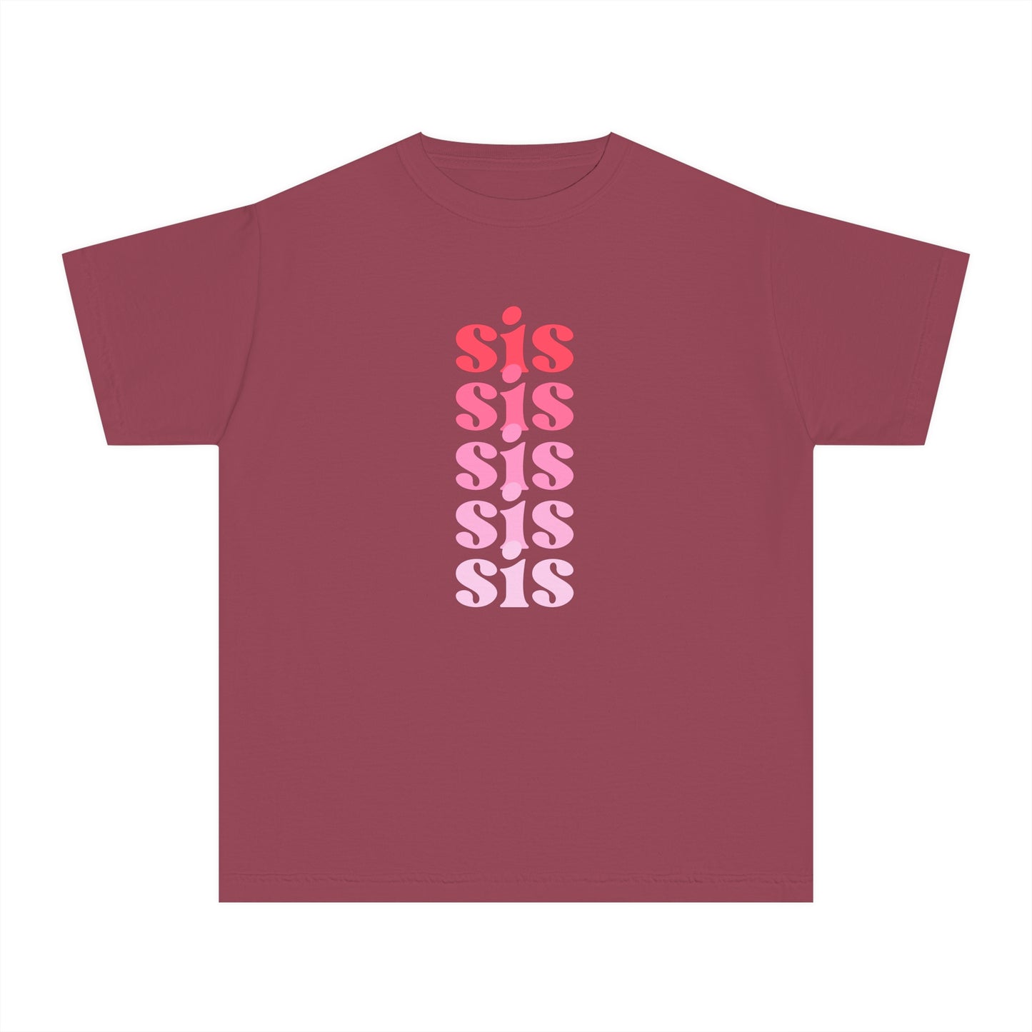 Sis - Pink - (Youth) Comfort Colors Shirt