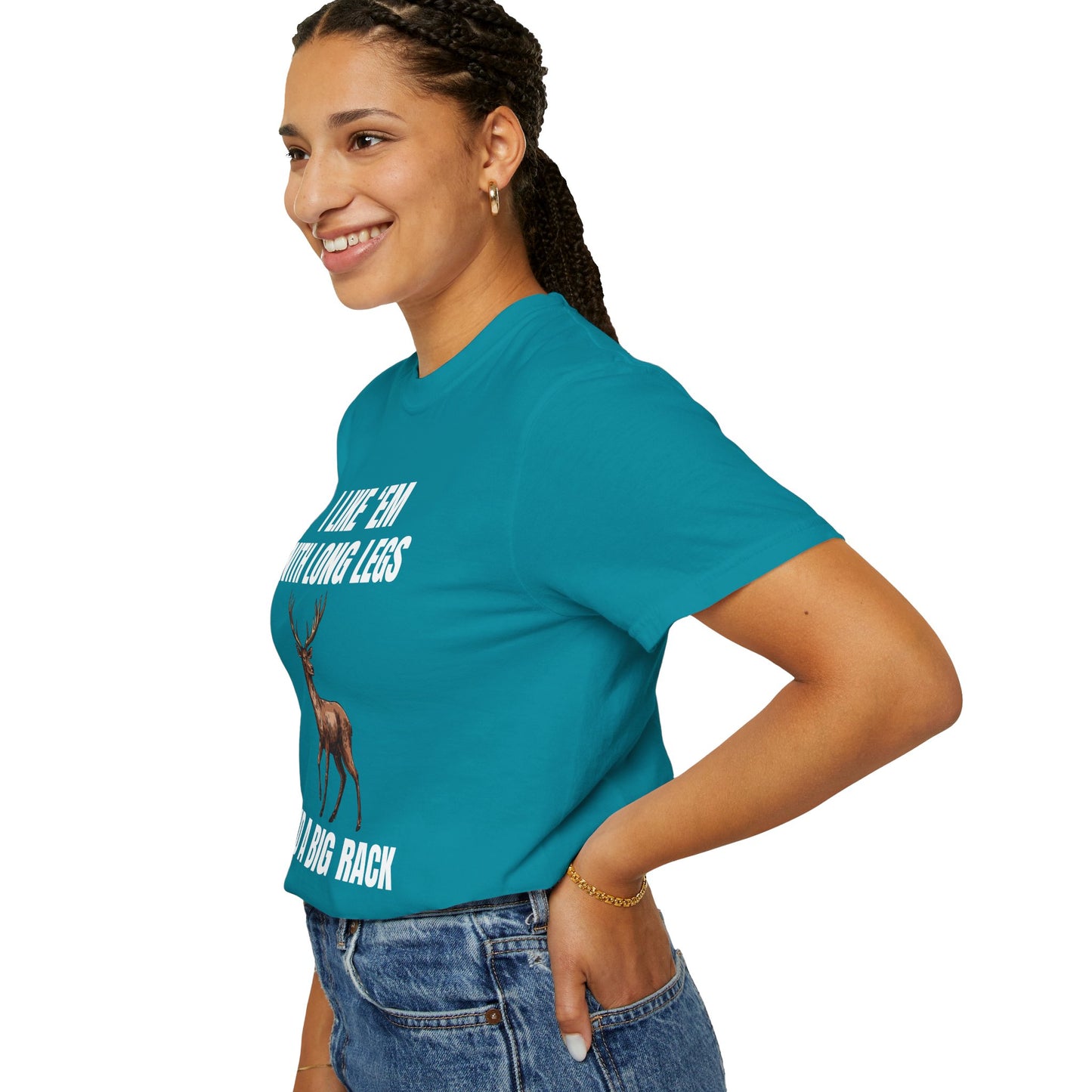 I Like 'Em With Long Legs And A Big Rack - Comfort Colors Shirt