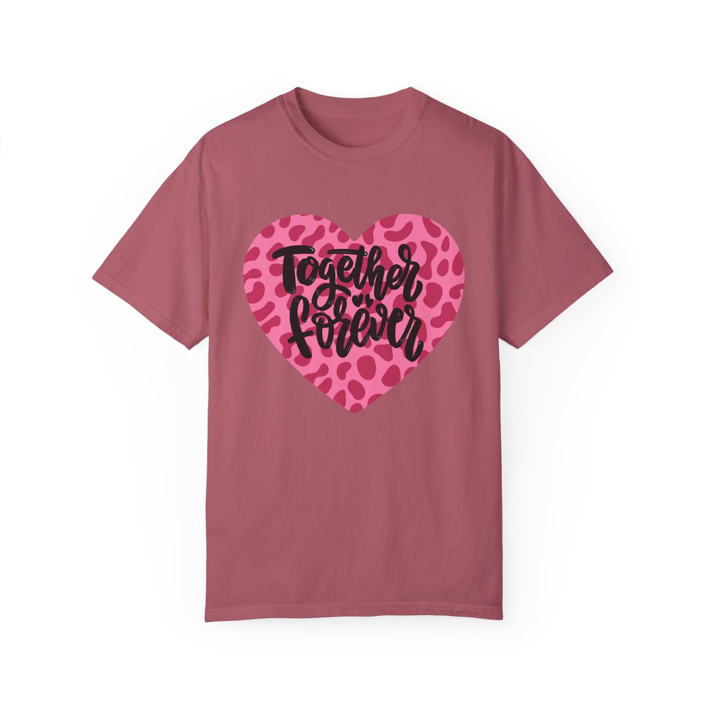 Together Forever Cheetah Heart - Comfort Colors Shirt