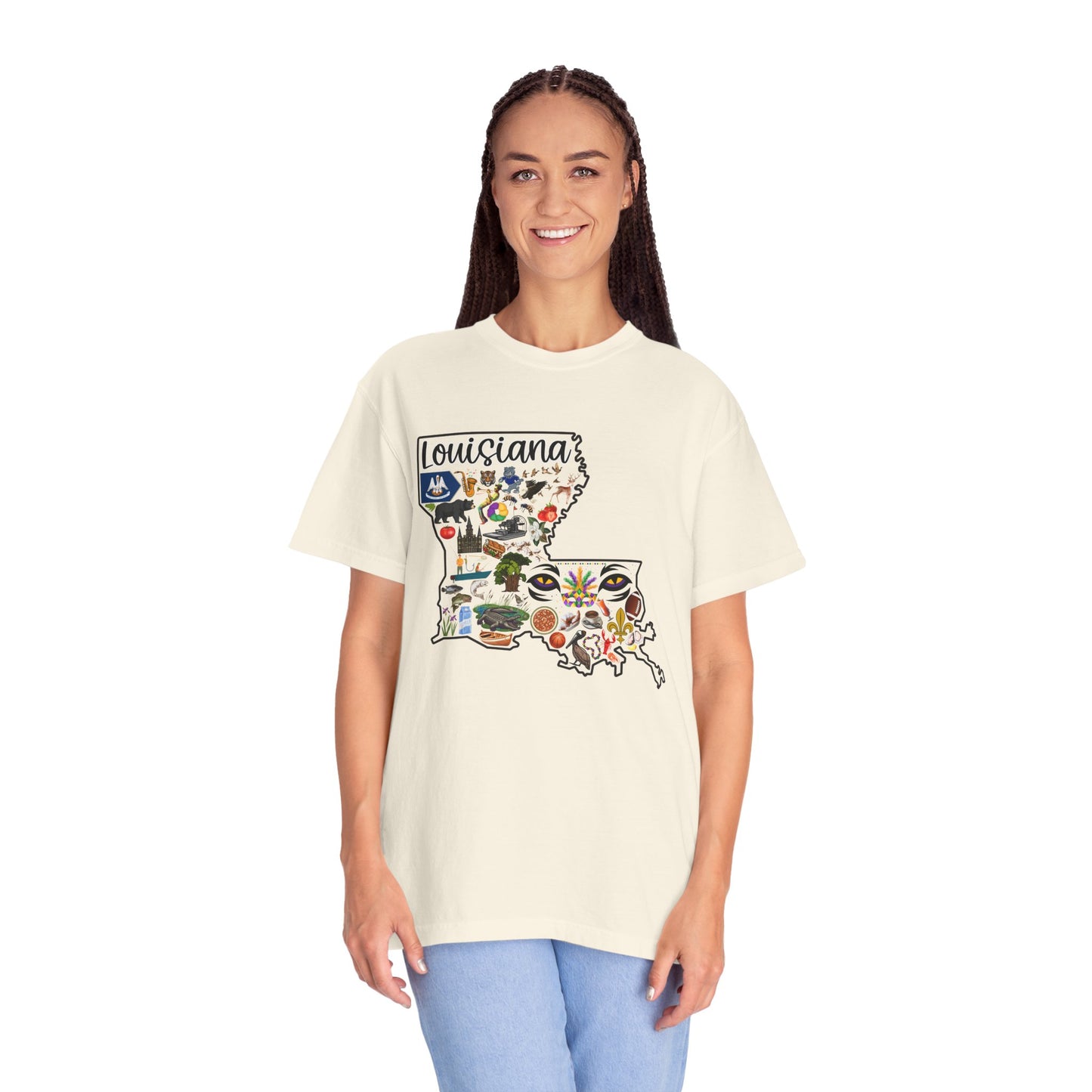 Beautiful State of Louisiana - Comfort Colors Shirt