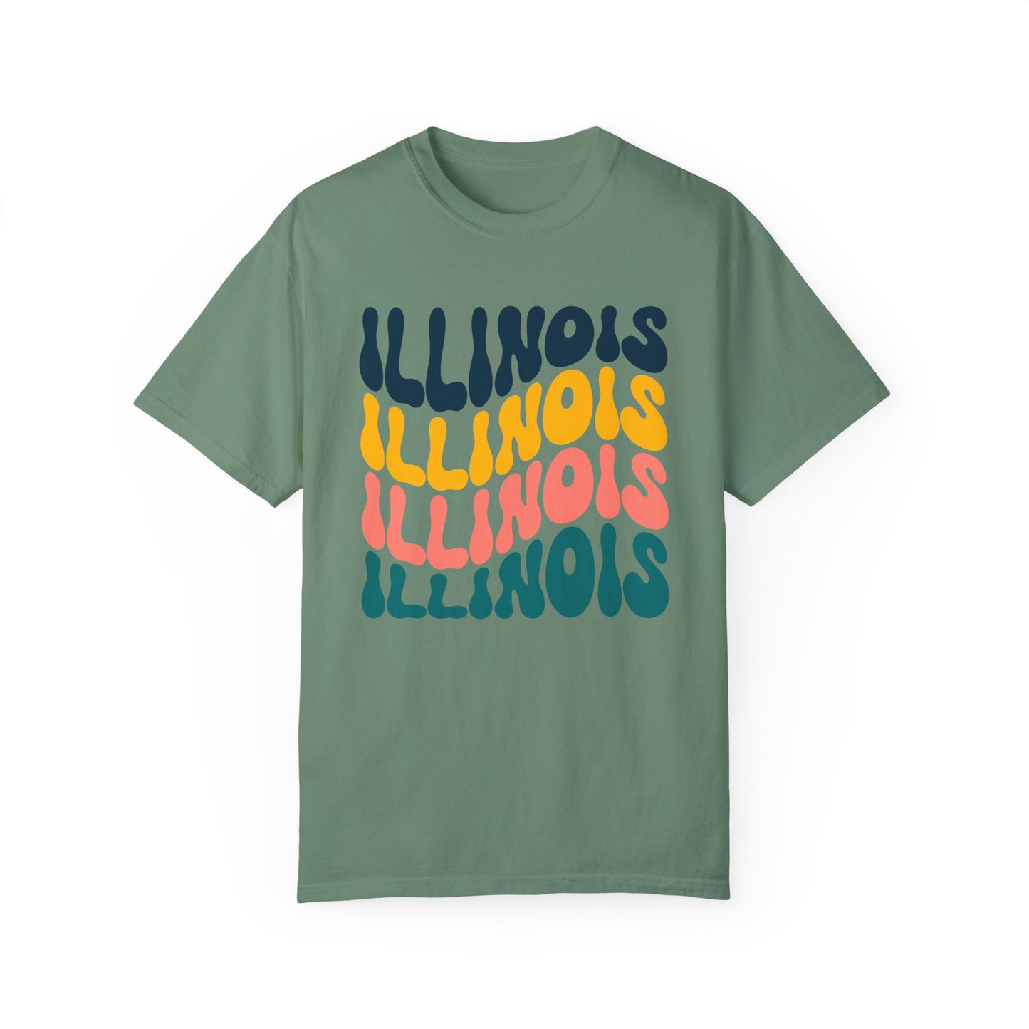 Retro Illinois - Comfort Colors Shirt