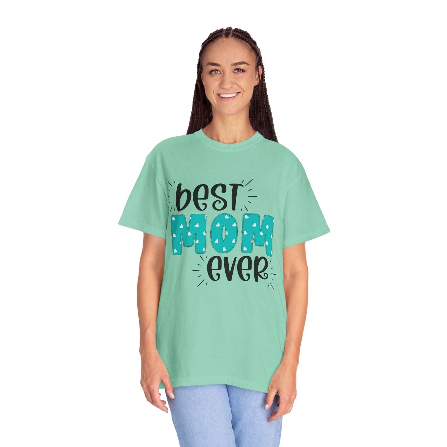 Best Mom Ever (Blue) - Comfort Colors Shirt