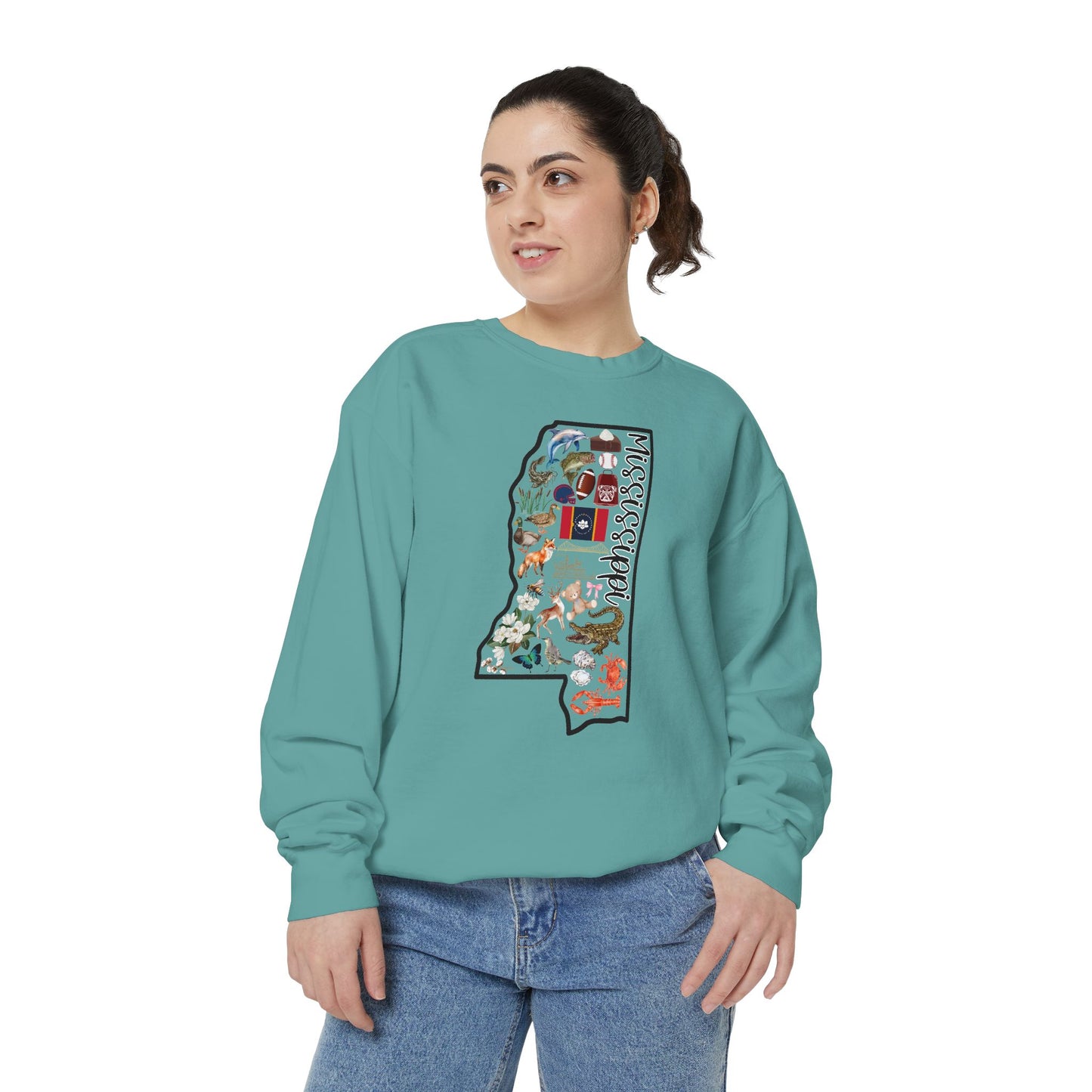 Beautiful State of Mississippi - Comfort Colors Sweatshirt