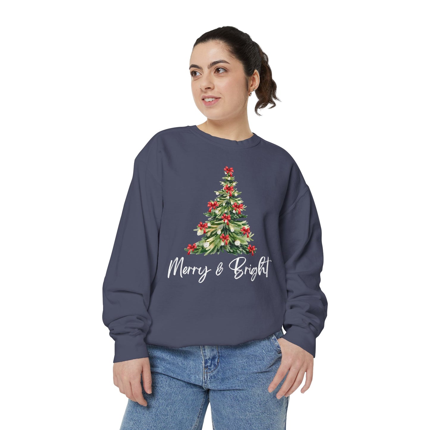 Merry & Bright - Comfort Colors Sweatshirt