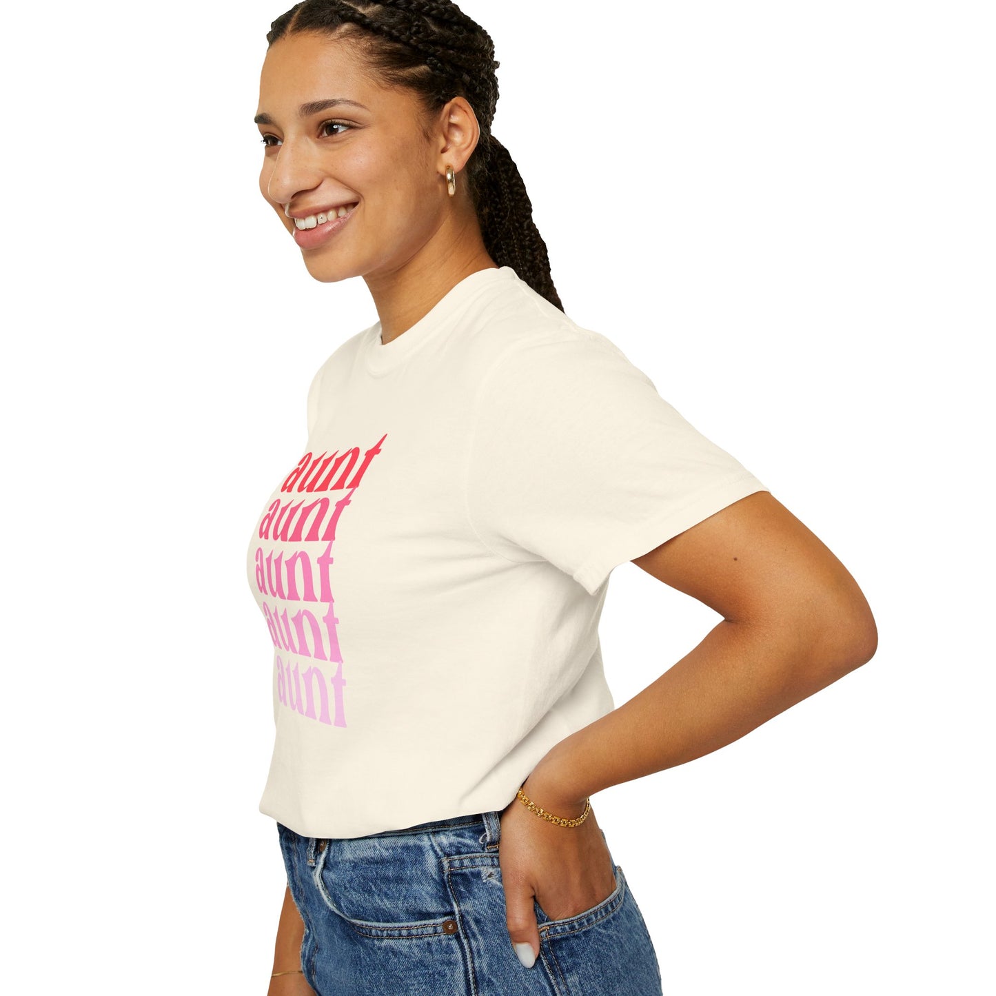 Aunt (Pink) - Comfort Colors Shirt