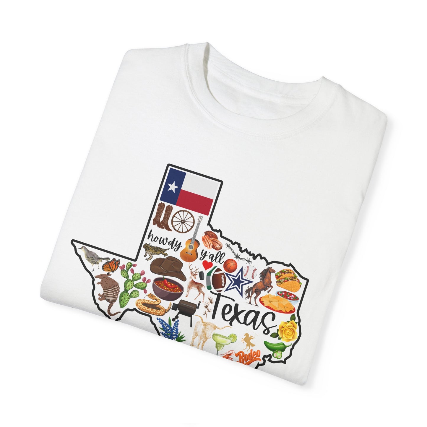 Beautiful State of Texas - Comfort Colors Shirt