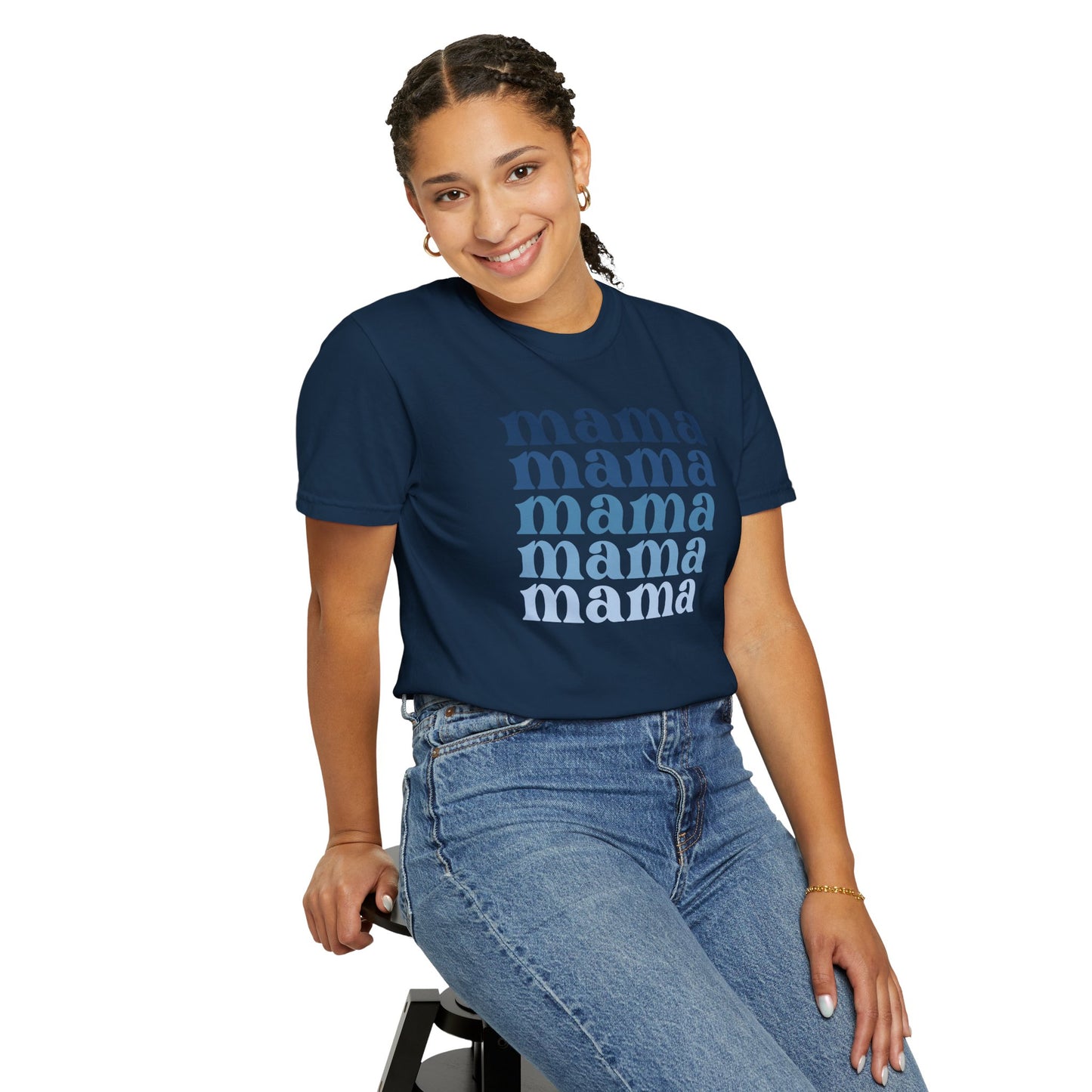 Mama (Blue) - Comfort Colors Shirt