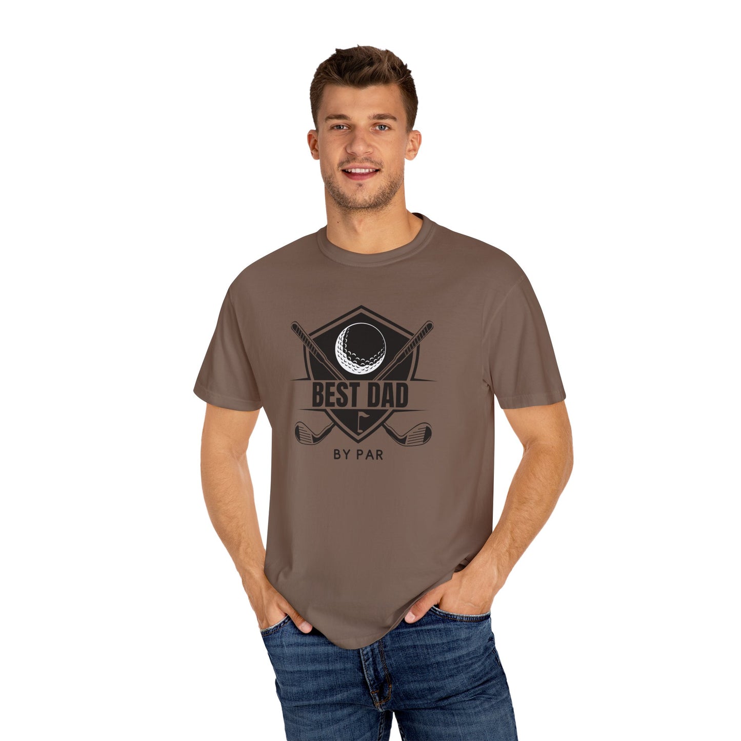 Best Dad By Par - Comfort Colors Shirt