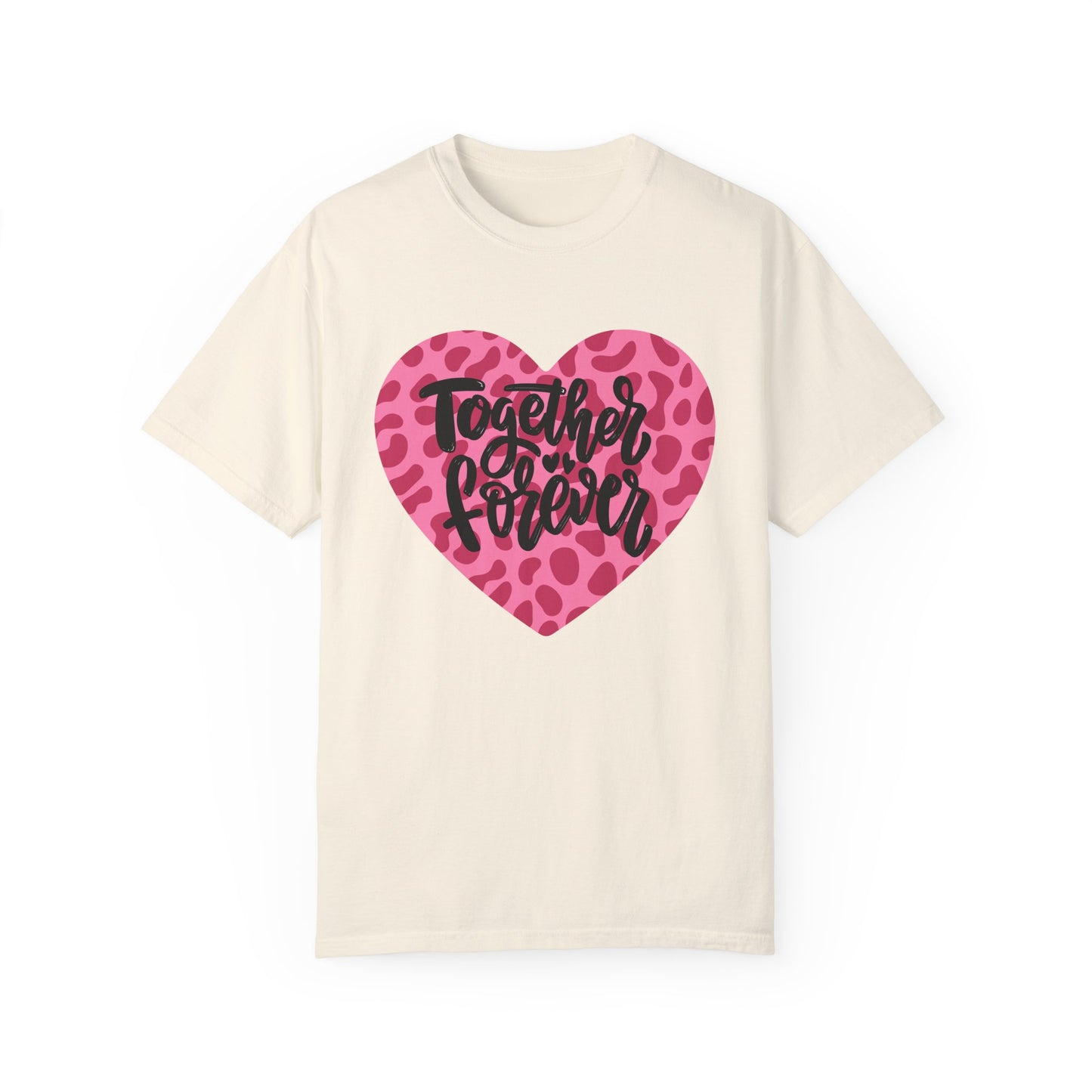 Together Forever Cheetah Heart - Comfort Colors Shirt