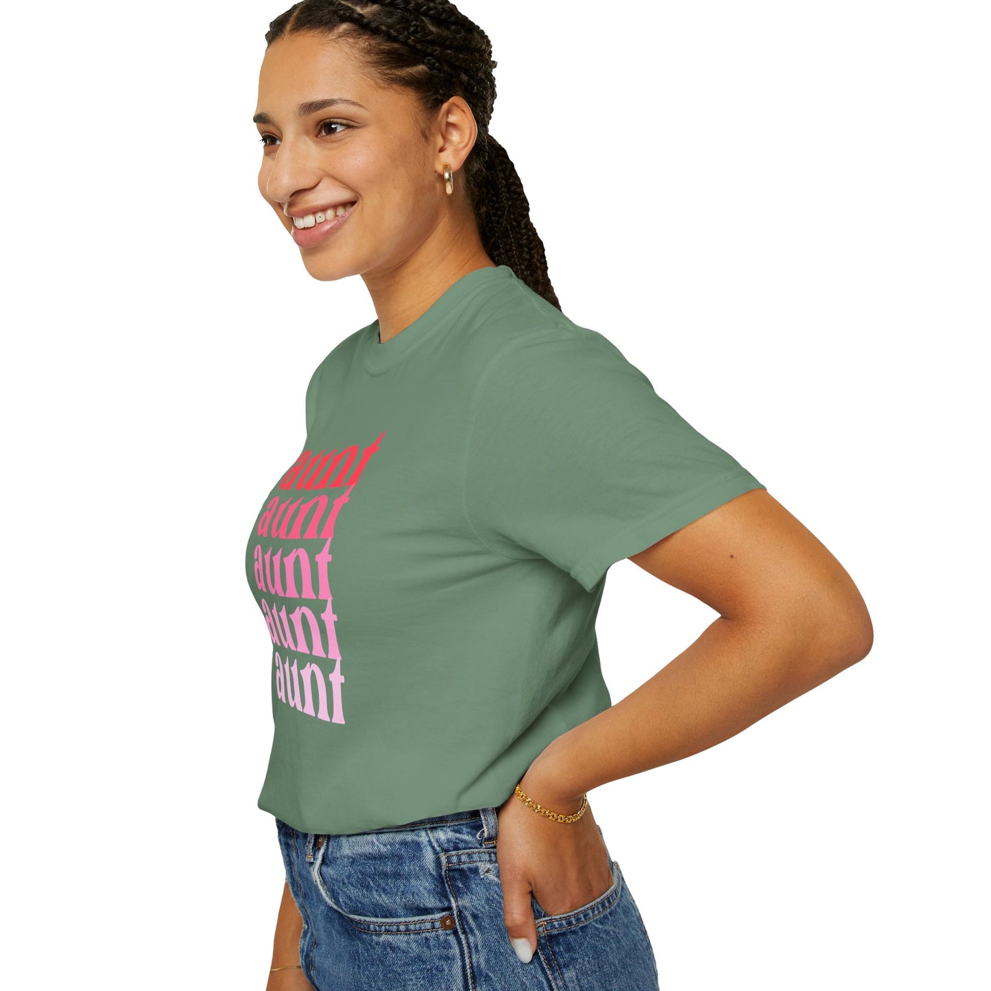 Aunt (Pink) - Comfort Colors Shirt