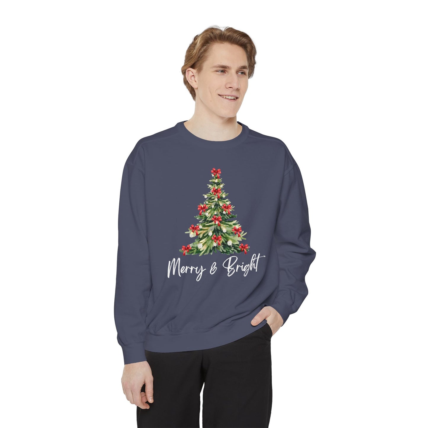 Merry & Bright - Comfort Colors Sweatshirt