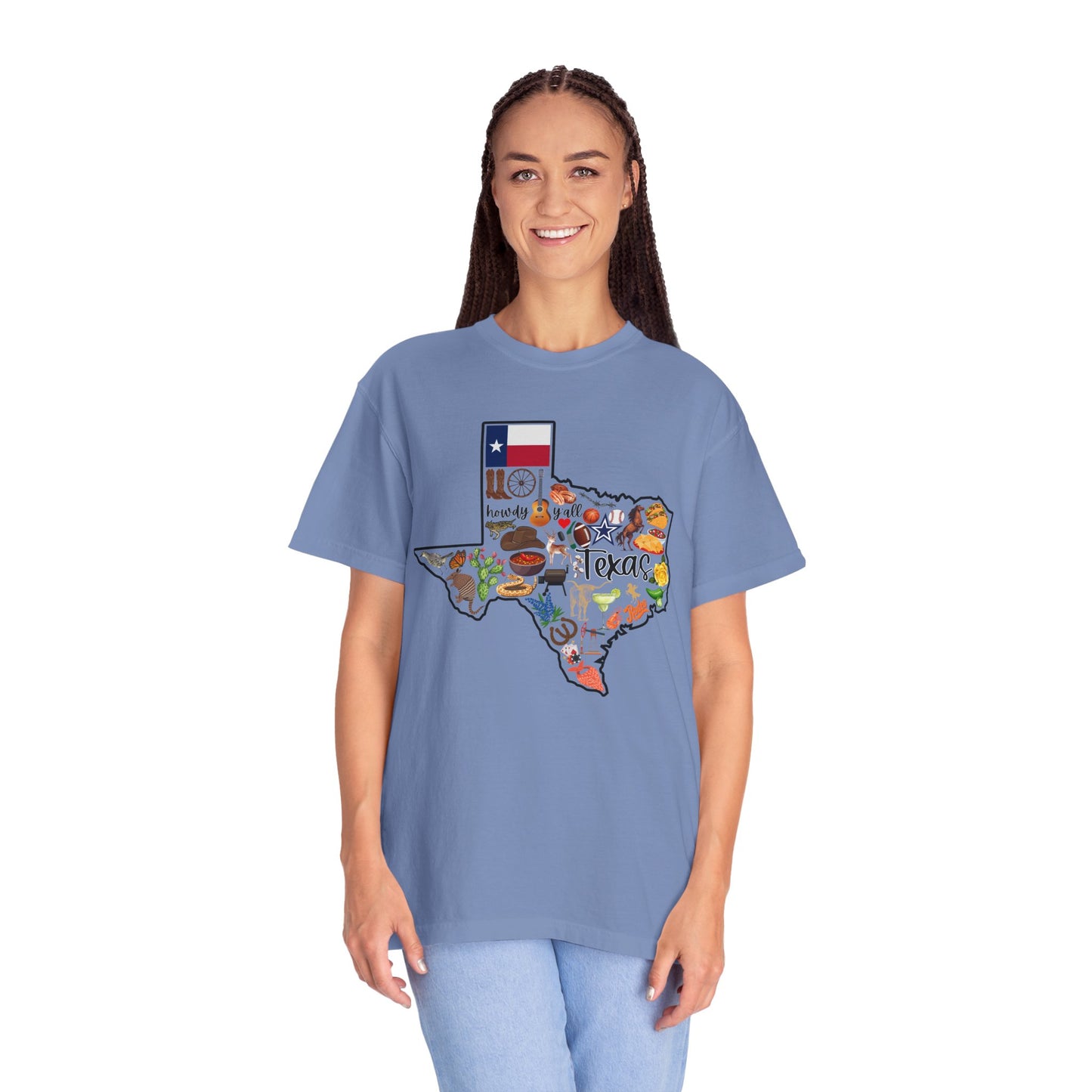 Beautiful State of Texas - Comfort Colors Shirt